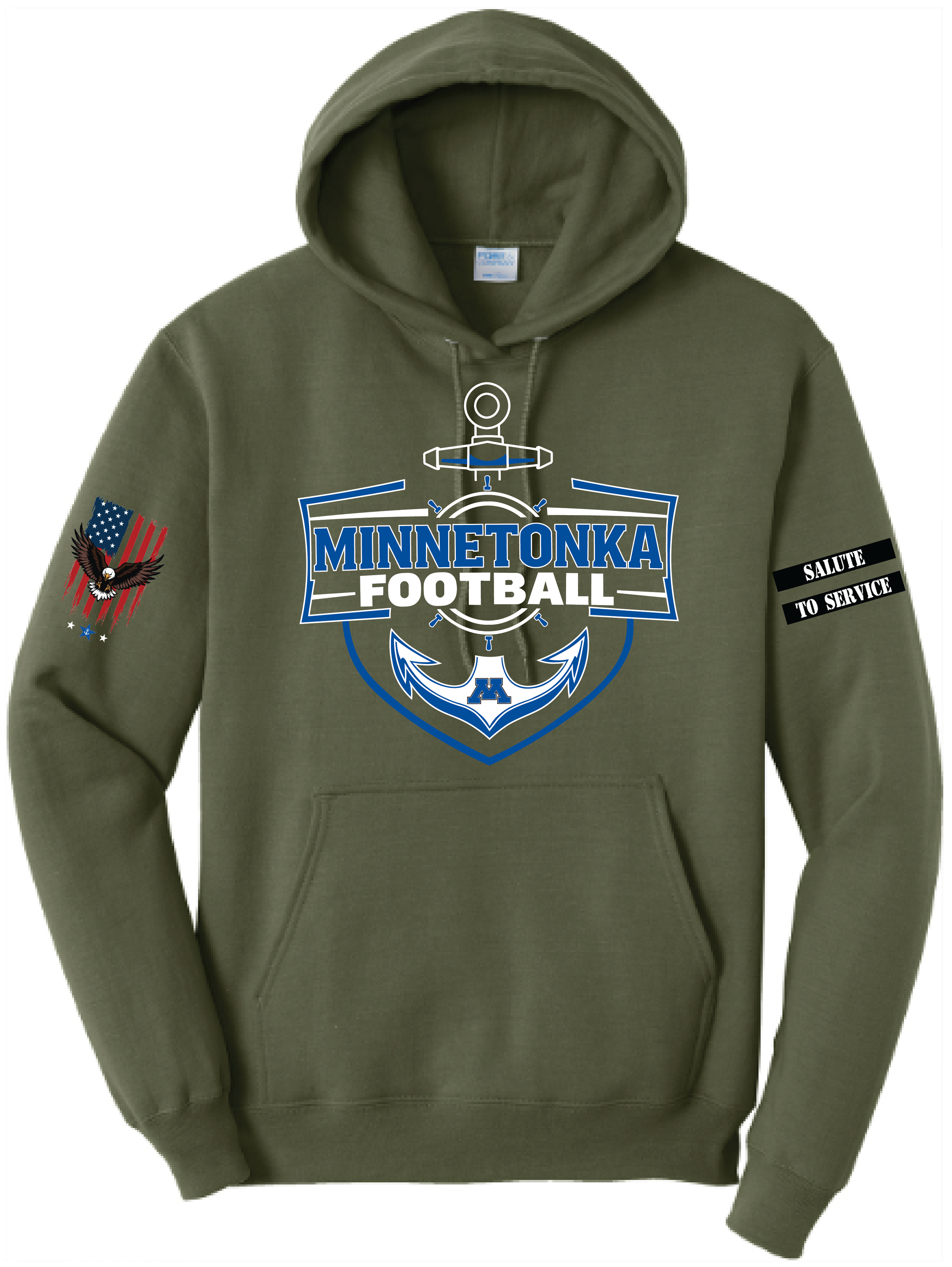 Men's TFA Salute To Service Core Fleece Hooded Sweatshirt