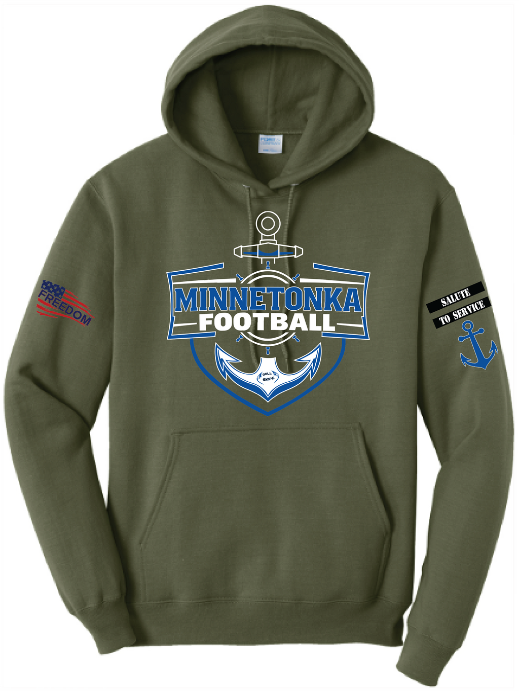 Salute To Service Men's Football Core Fleece Hooded Sweatshirt