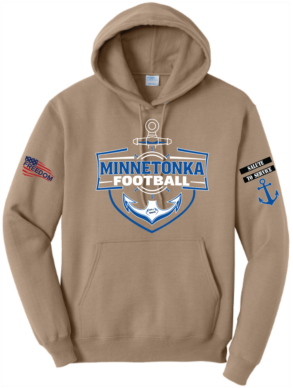 Salute To Service Men's Football Core Fleece Hooded Sweatshirt