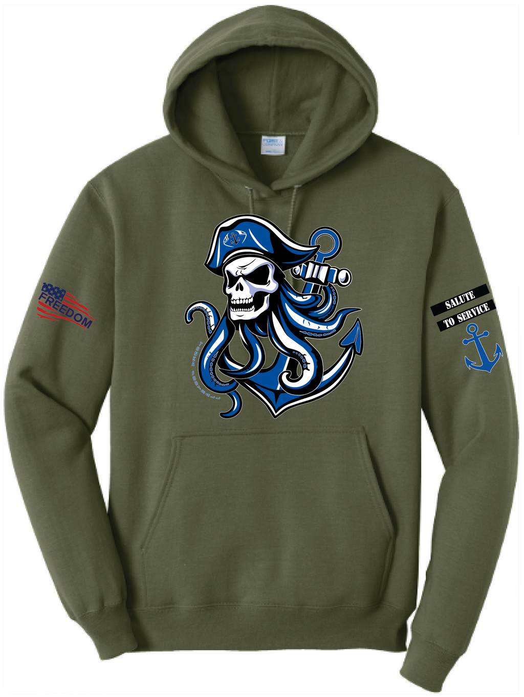 Salute To Service Men's Football Core Fleece Hooded Sweatshirt