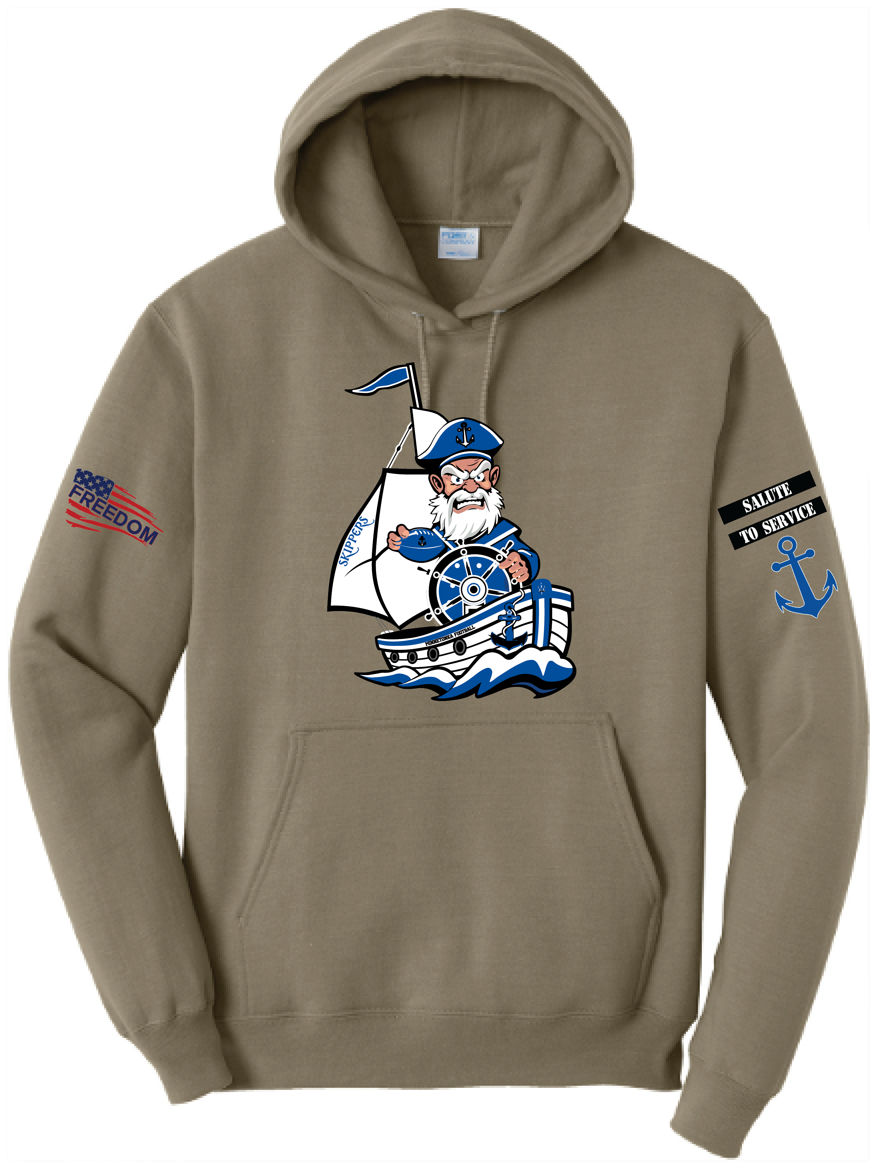Salute To Service Women's Football Core Fleece Hooded Sweatshirt