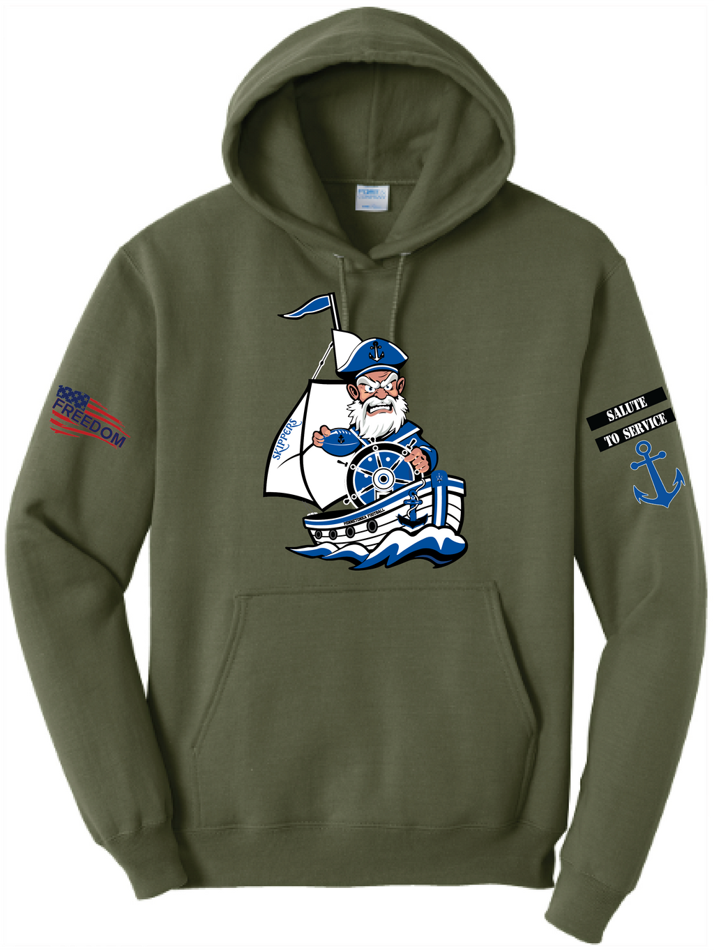 Salute To Service Men's Football Core Fleece Hooded Sweatshirt