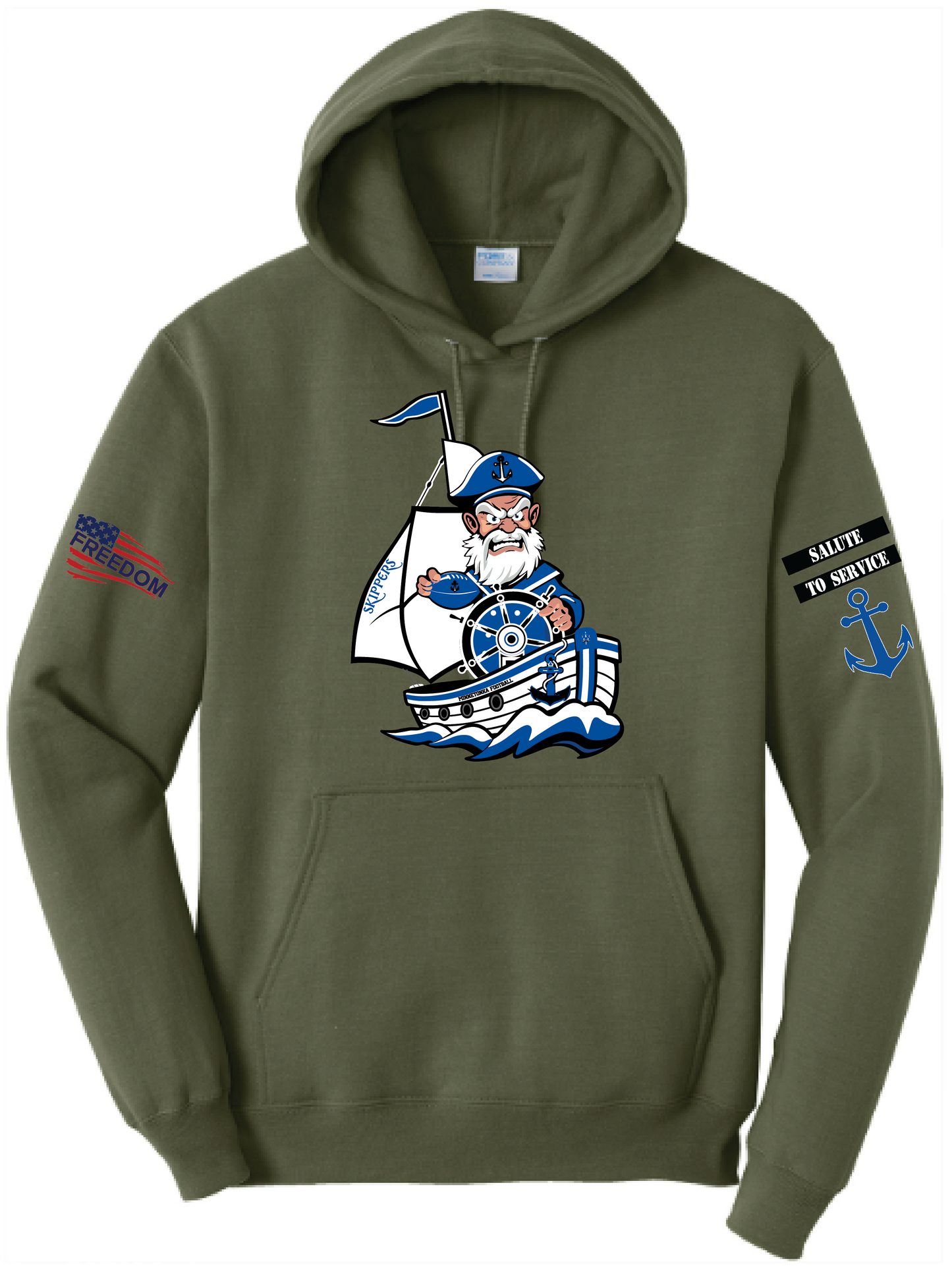 Salute To Service Women's Football Core Fleece Hooded Sweatshirt