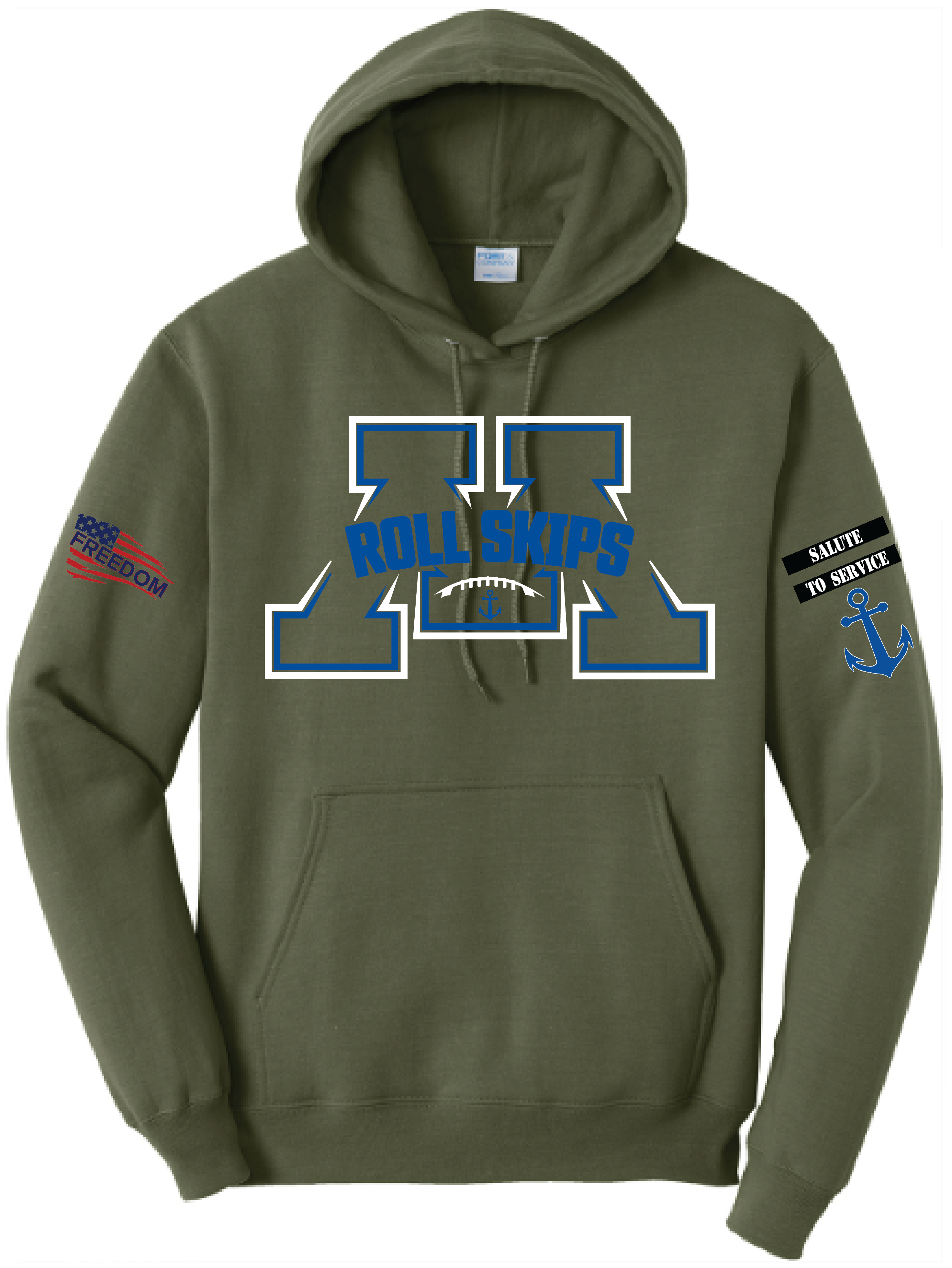 Salute To Service Men's Football Core Fleece Hooded Sweatshirt
