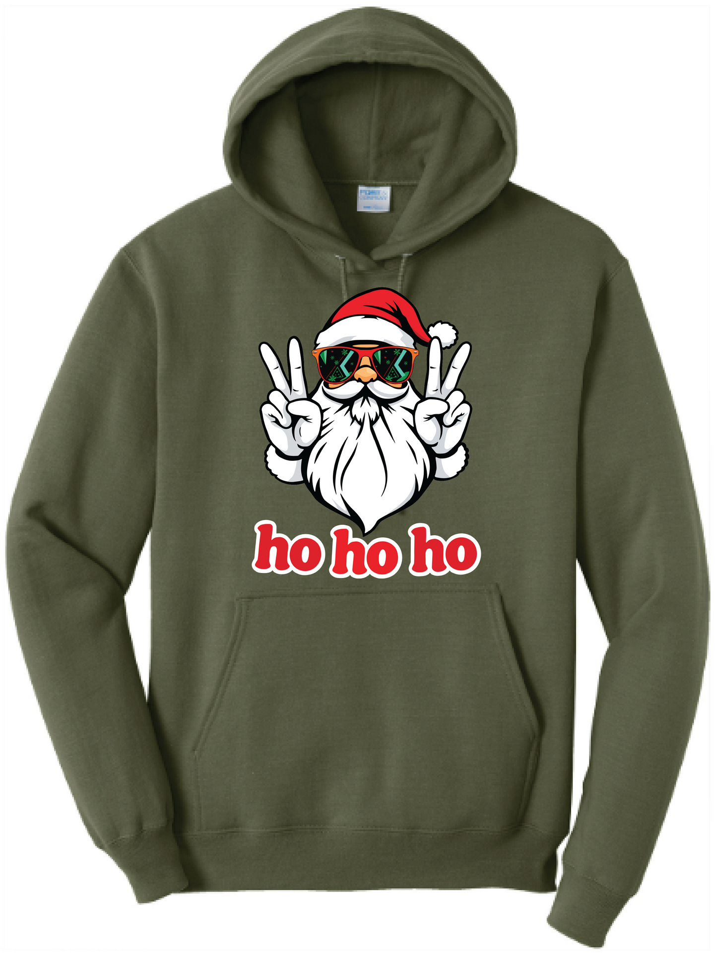Unisex Santa Core Fleece Hooded Sweatshirt
