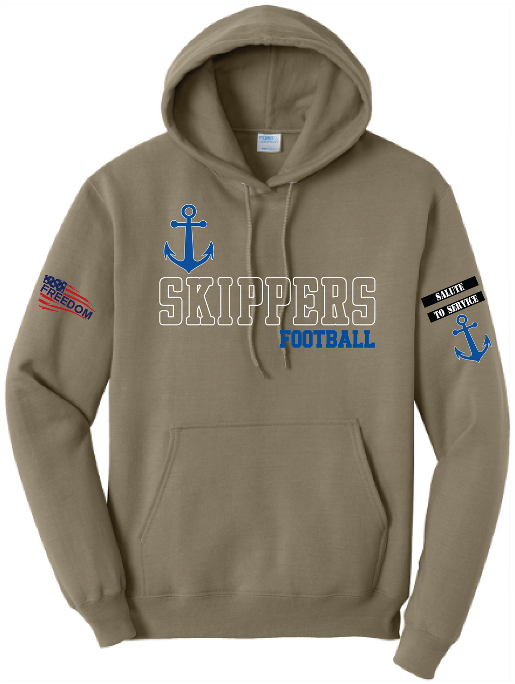Salute To Service Men's Football Core Fleece Hooded Sweatshirt