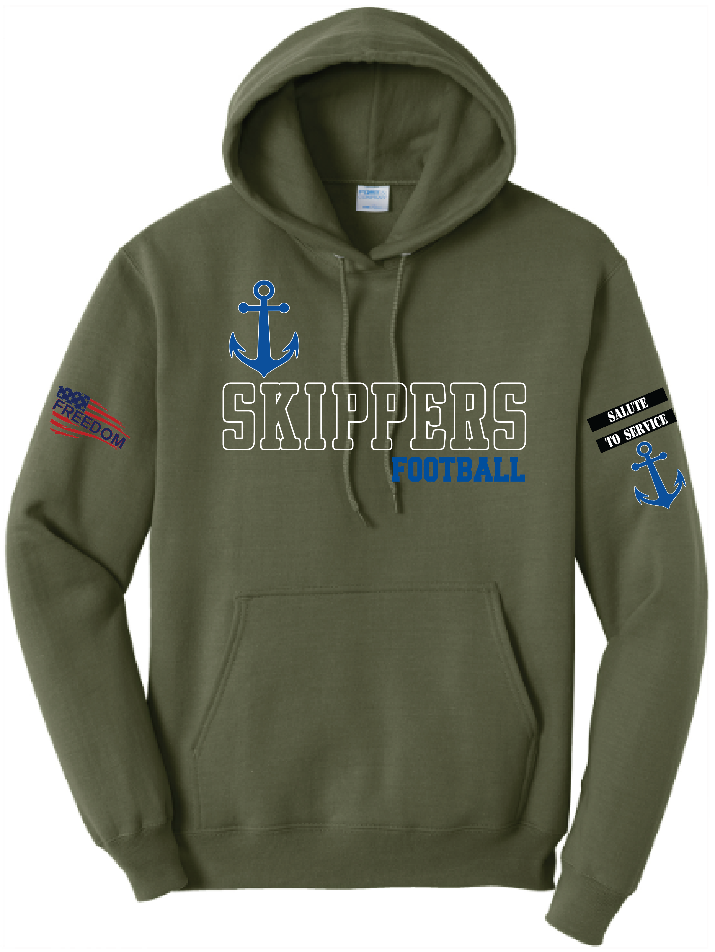 Salute To Service Men's Football Core Fleece Hooded Sweatshirt