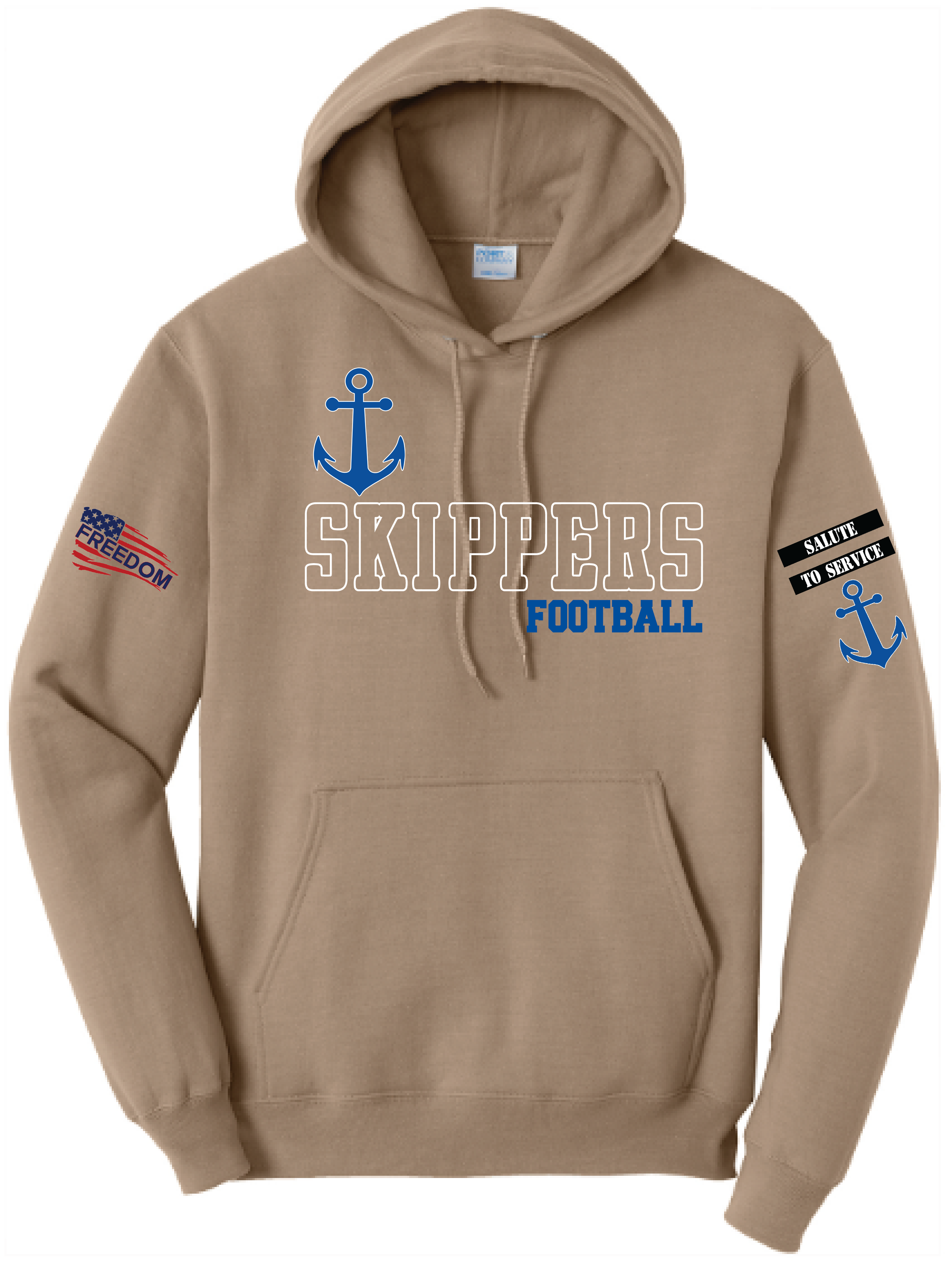 Salute To Service Men's Football Core Fleece Hooded Sweatshirt