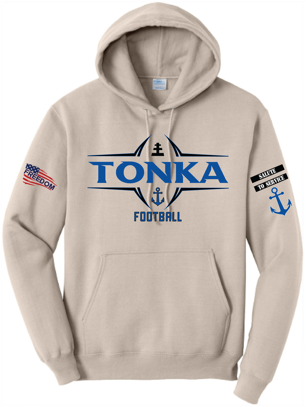 Salute To Service Men's Football Core Fleece Hooded Sweatshirt