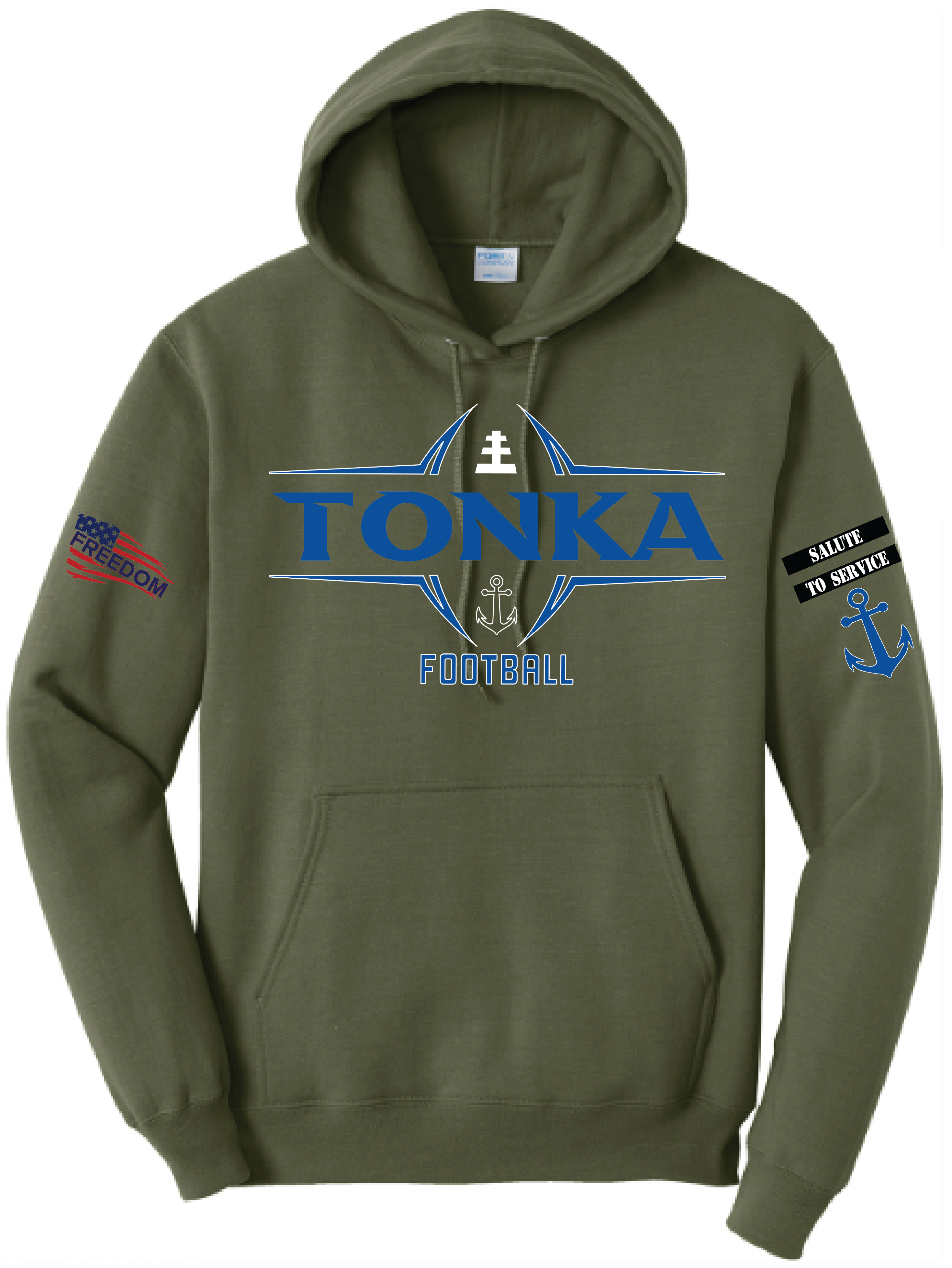 Salute To Service Men's Football Core Fleece Hooded Sweatshirt