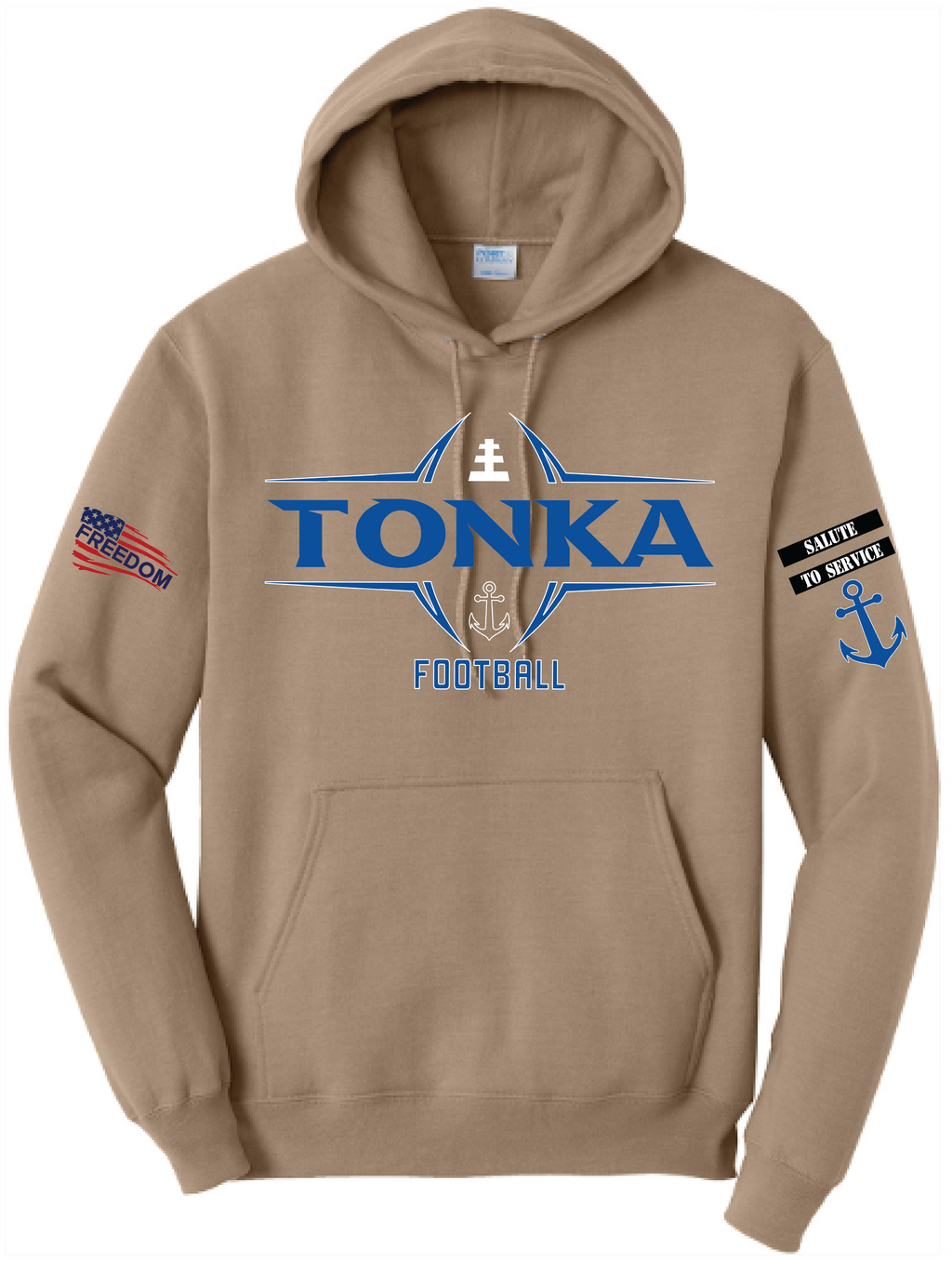 Salute To Service Men's Football Core Fleece Hooded Sweatshirt