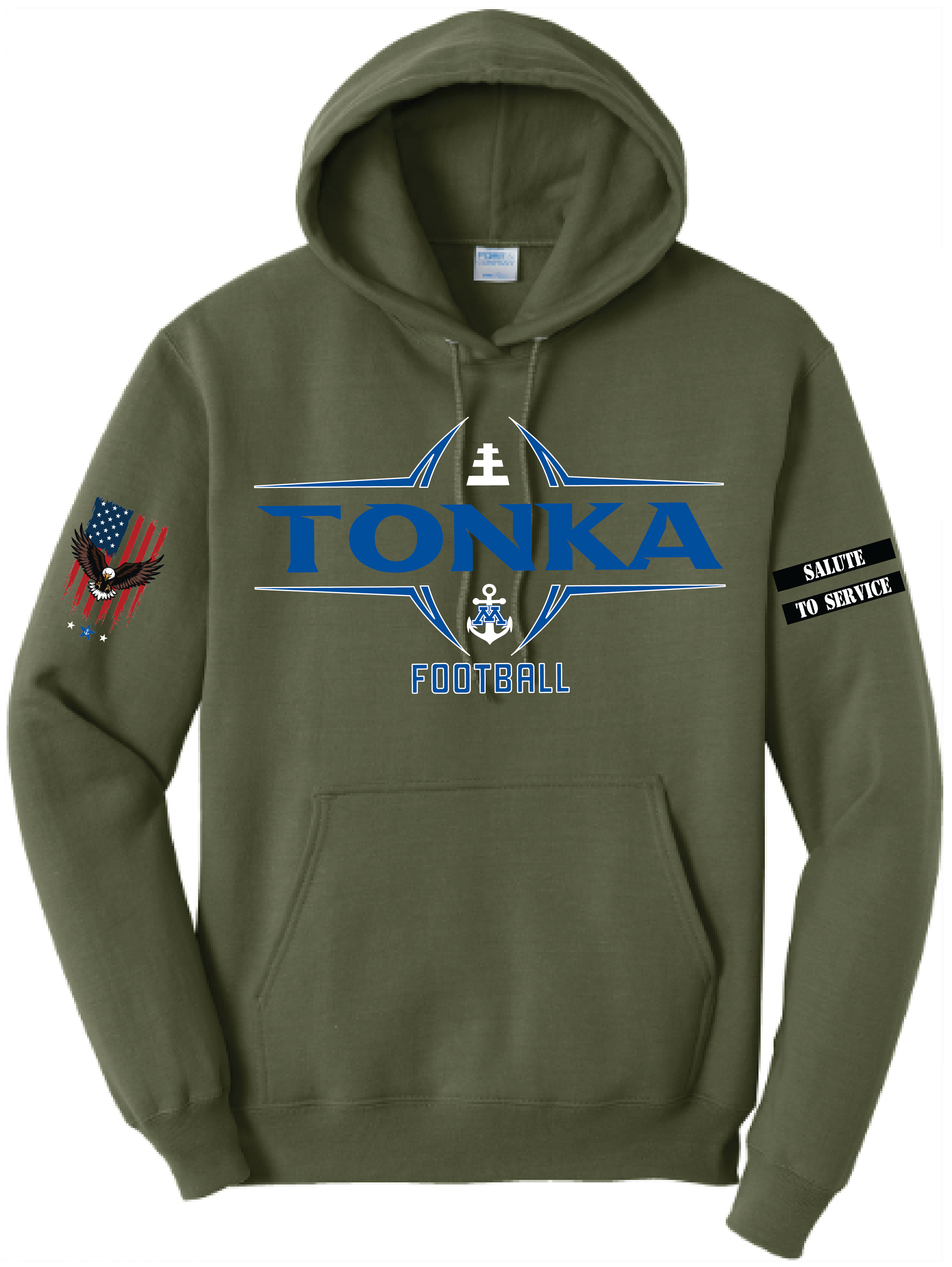 Men's TFA Salute To Service Core Fleece Hooded Sweatshirt