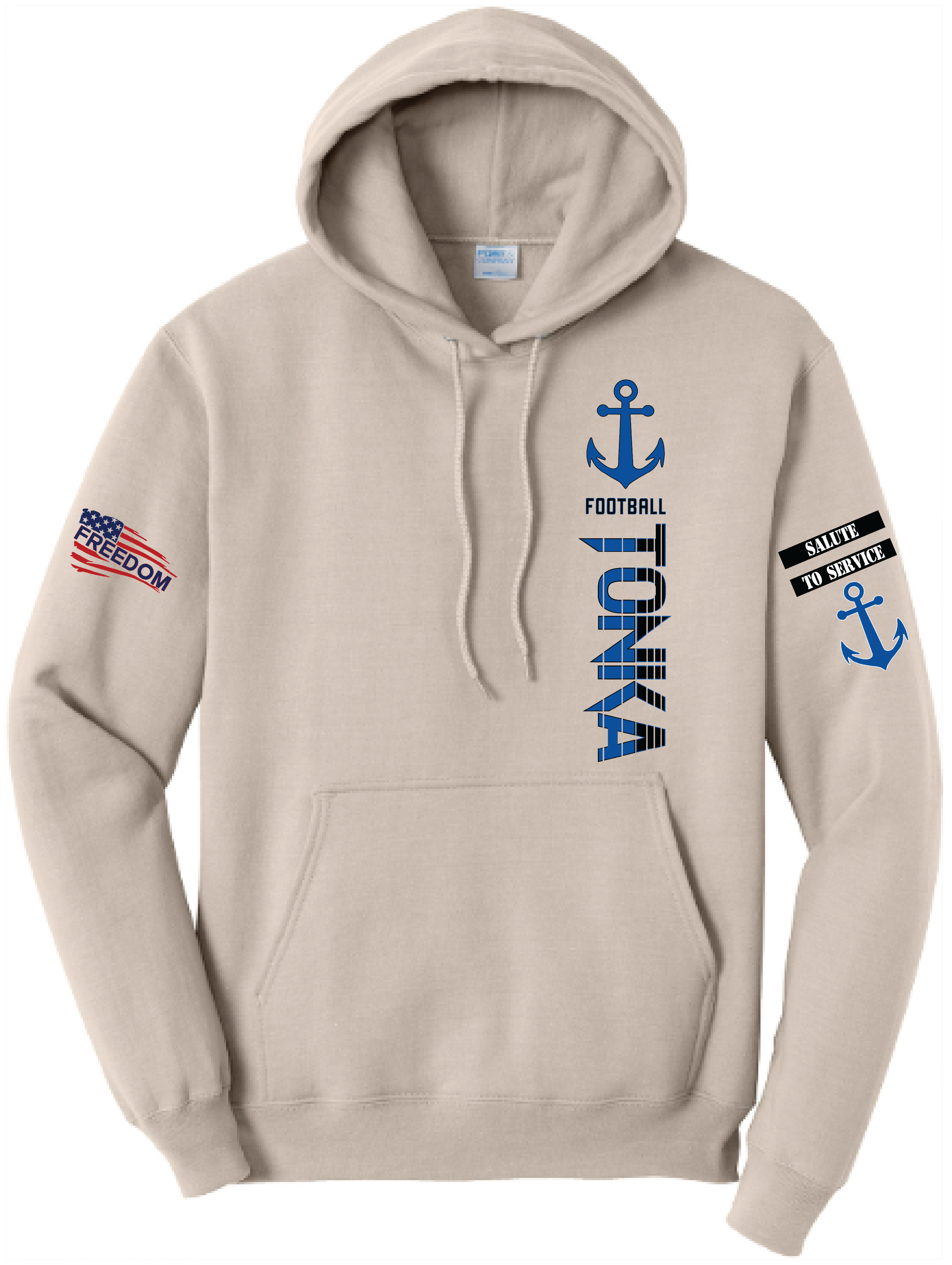Salute To Service Men's Football Core Fleece Hooded Sweatshirt