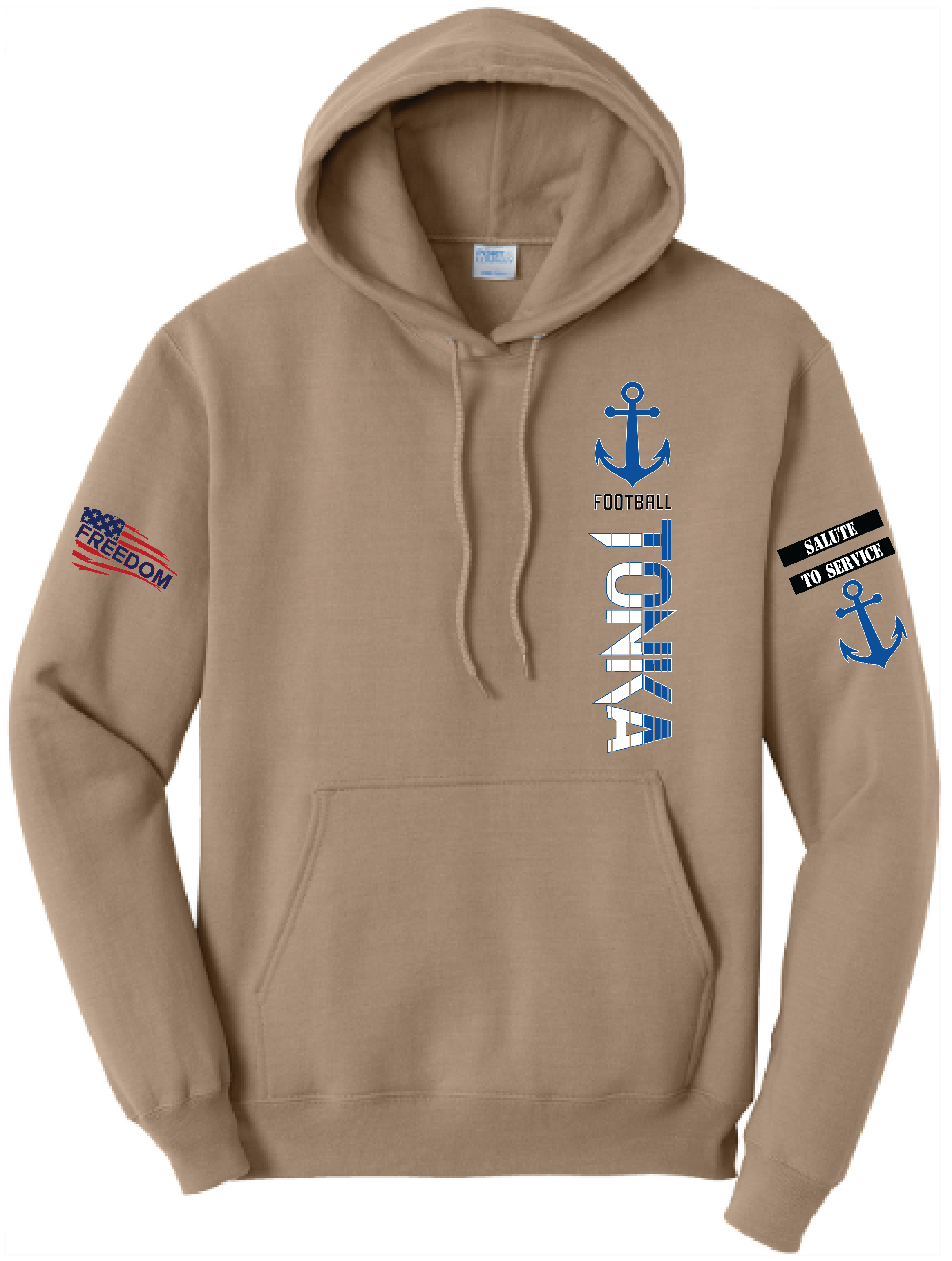 Salute To Service Men's Football Core Fleece Hooded Sweatshirt