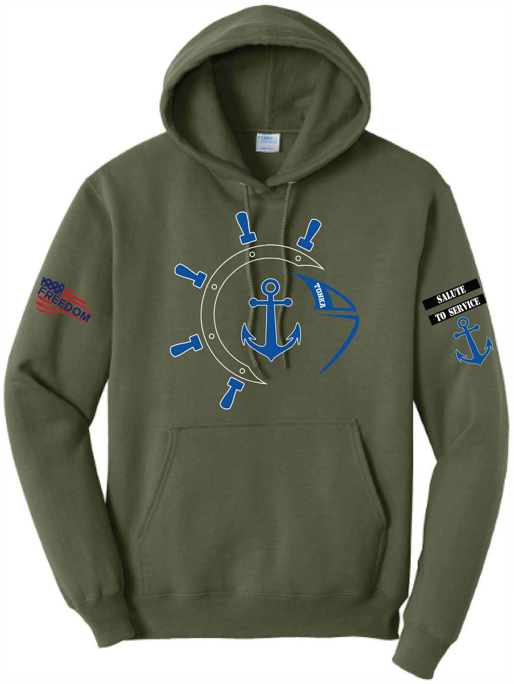 Salute To Service Men's Football Core Fleece Hooded Sweatshirt