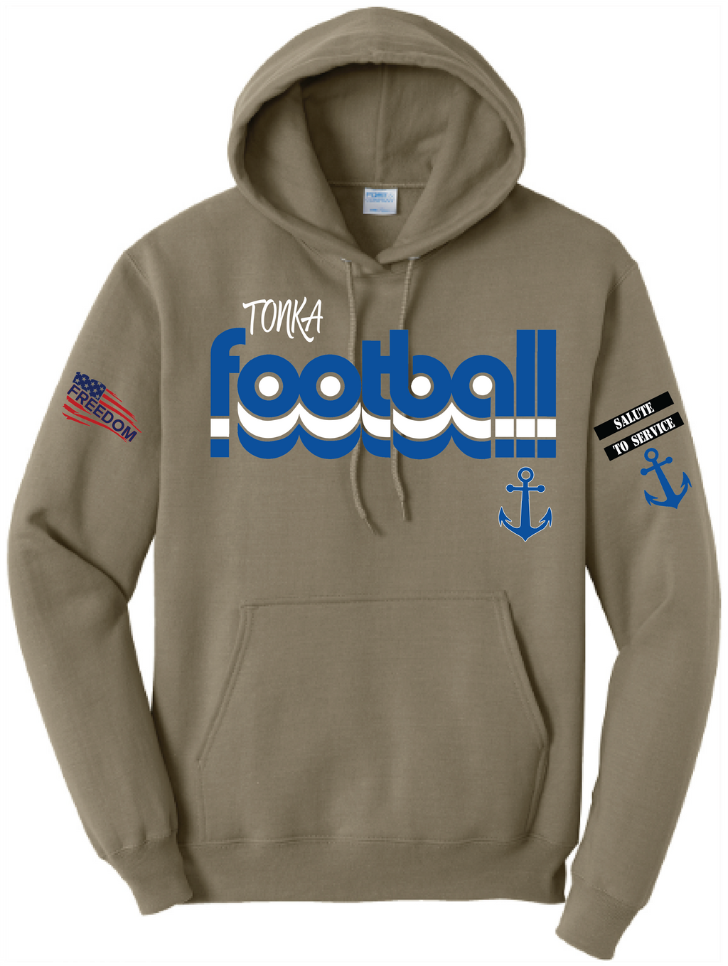 Salute To Service Women's Football Core Fleece Hooded Sweatshirt