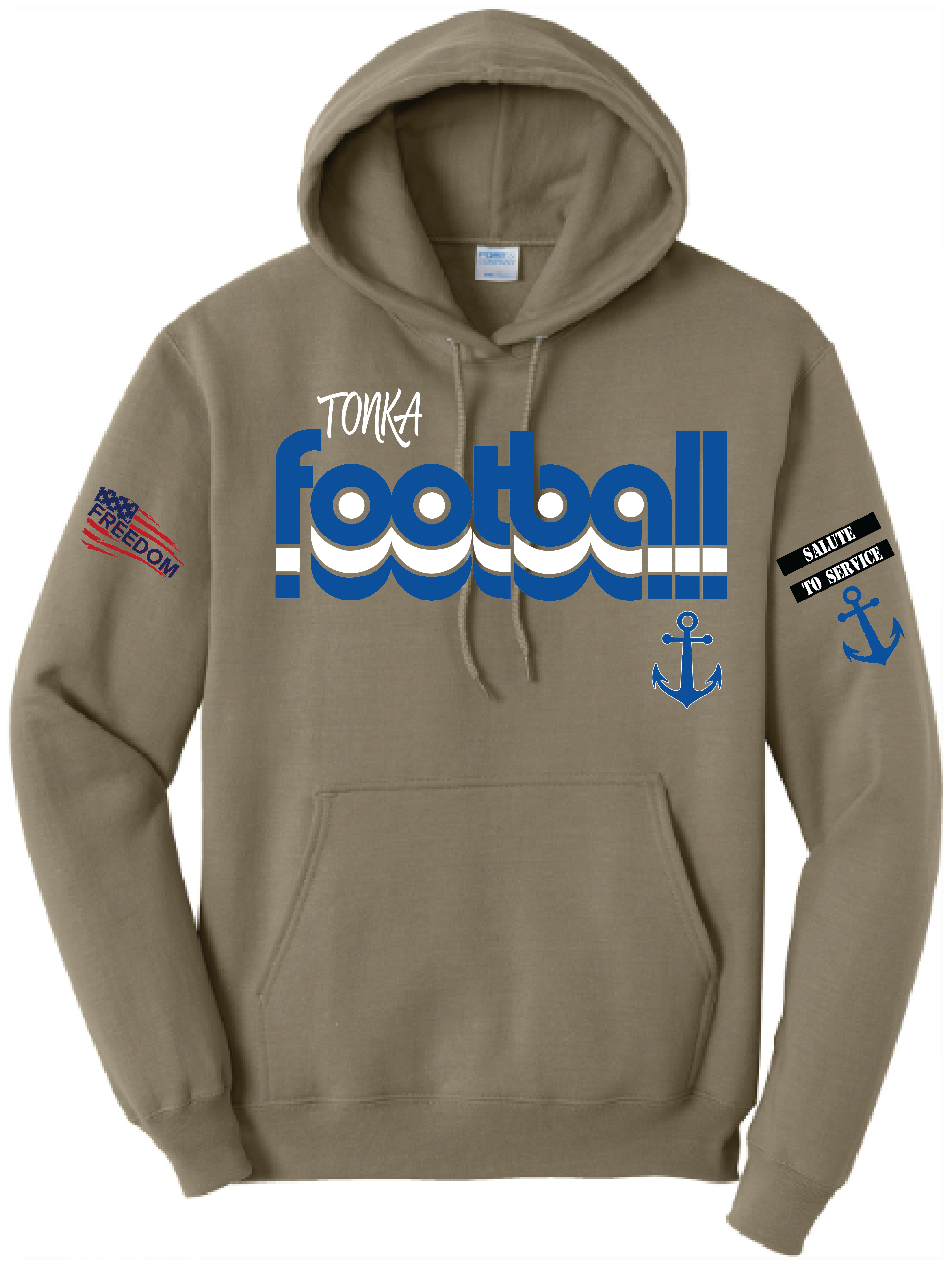 Salute To Service Women's Football Core Fleece Hooded Sweatshirt