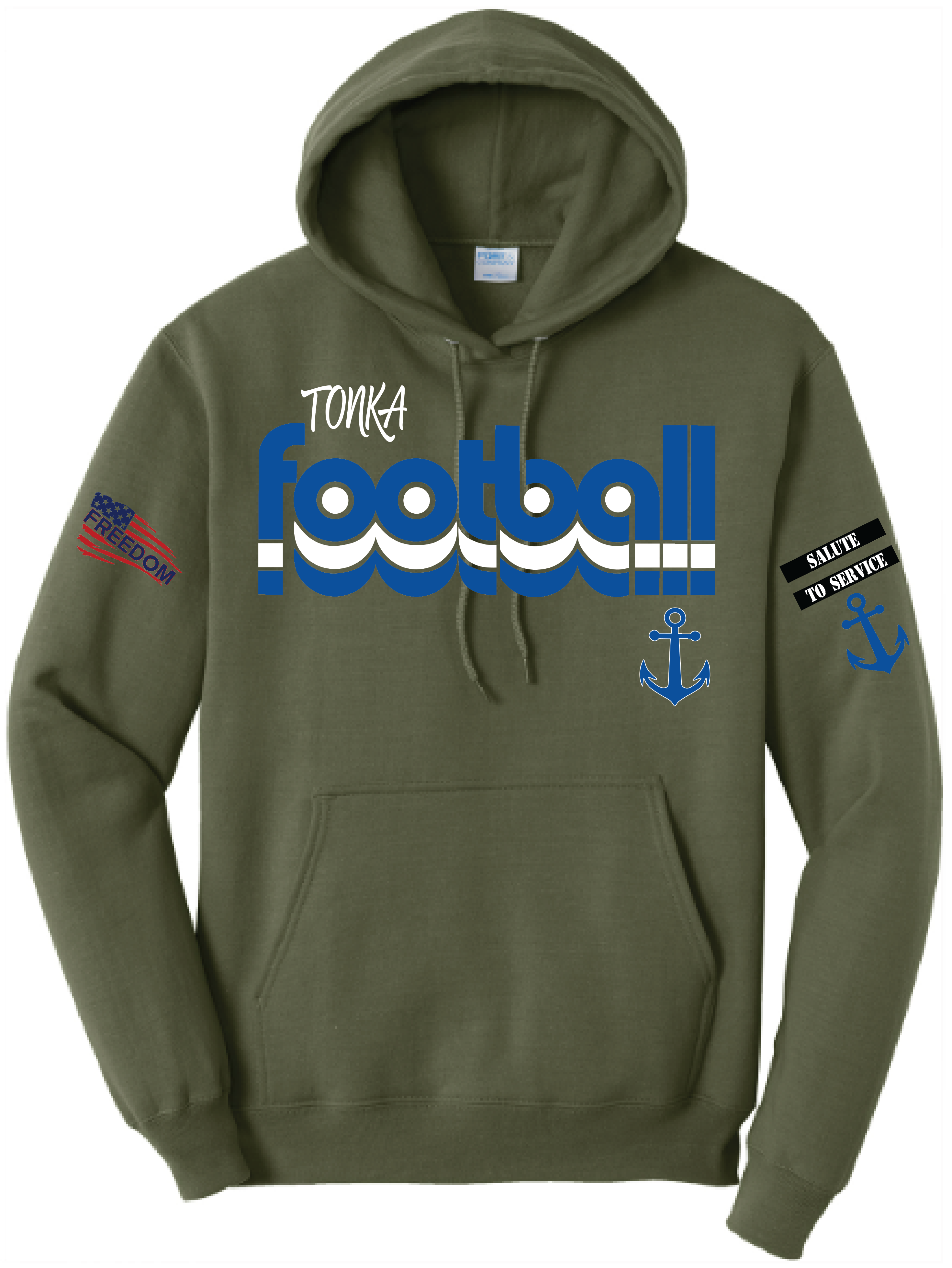 Salute To Service Women's Football Core Fleece Hooded Sweatshirt