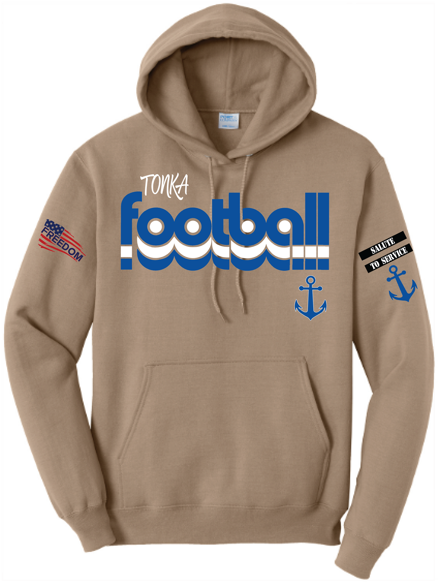 Salute To Service Women's Football Core Fleece Hooded Sweatshirt