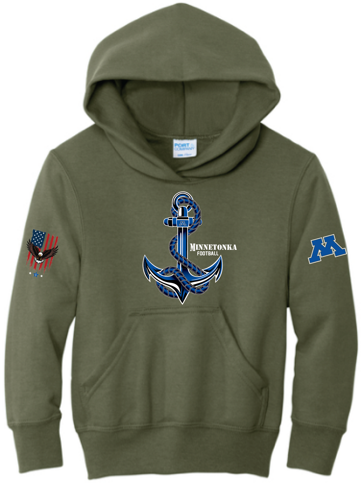 Youth TFA Honor The Brave Core Fleece Hooded Sweatshirt