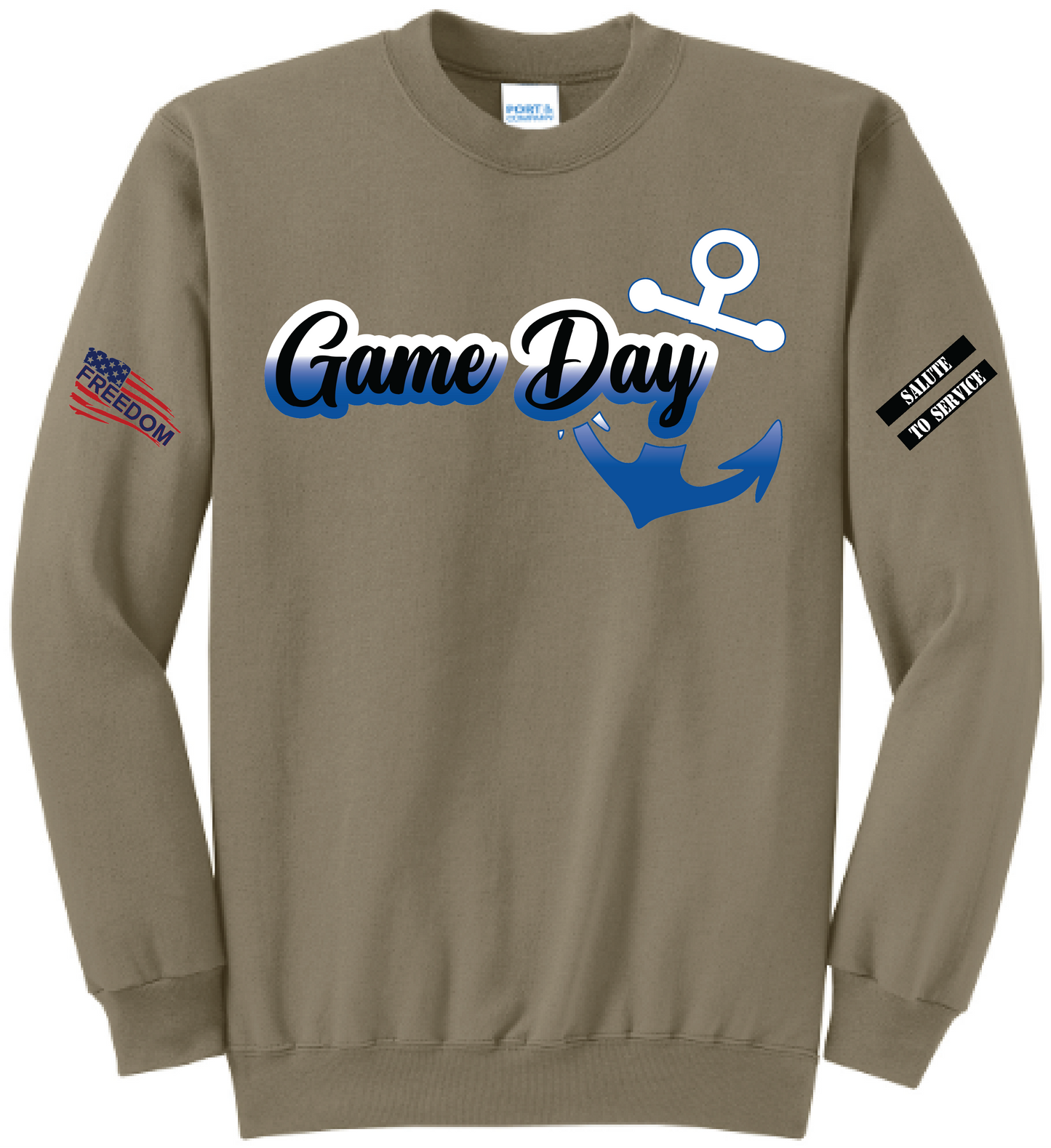 Salute to Service Women's Football Core Fleece Crewneck Sweatshirt