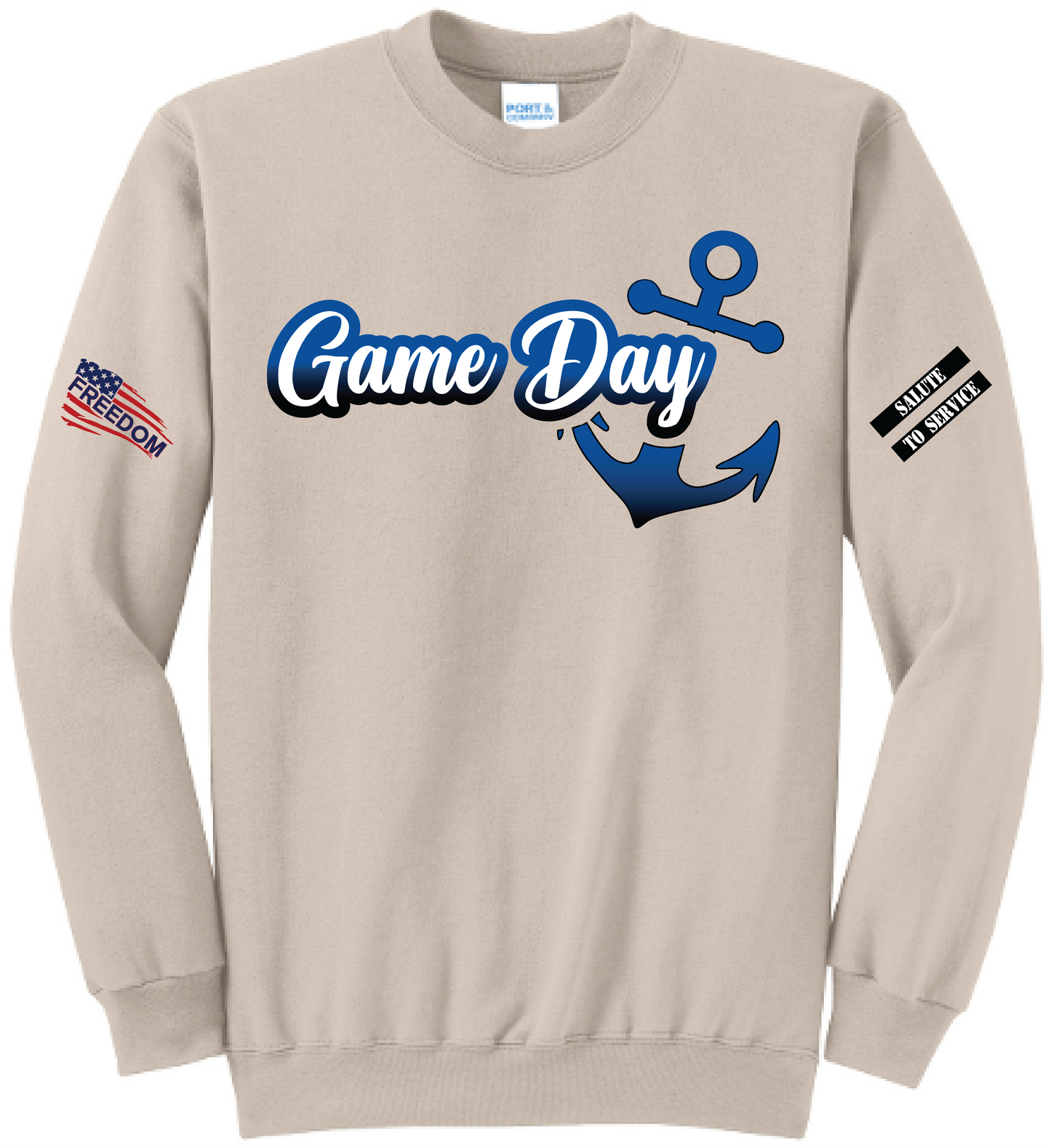 Salute to Service Women's Football Core Fleece Crewneck Sweatshirt