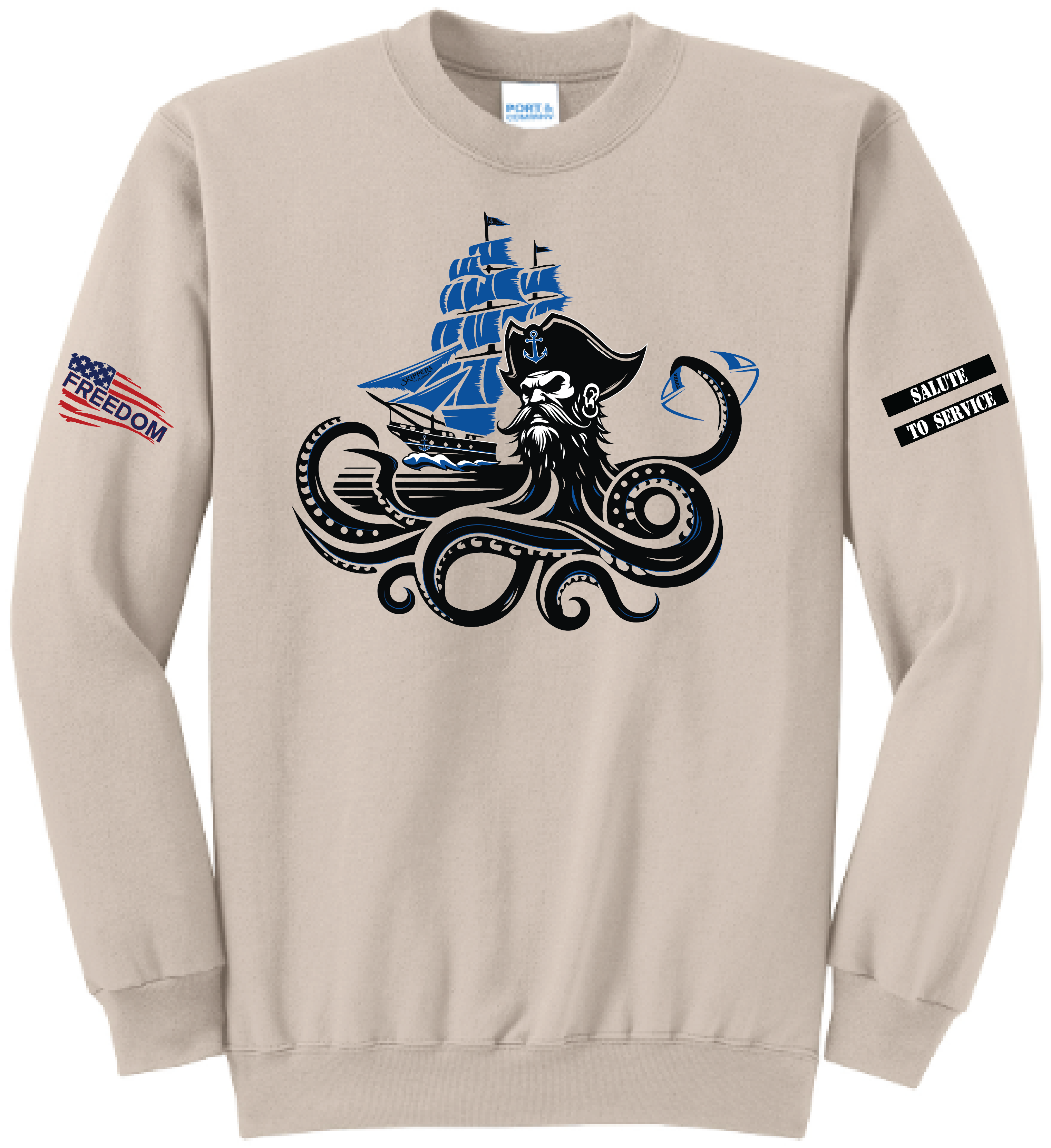 Salute to Service Men's Football Core Fleece Crewneck Sweatshirt