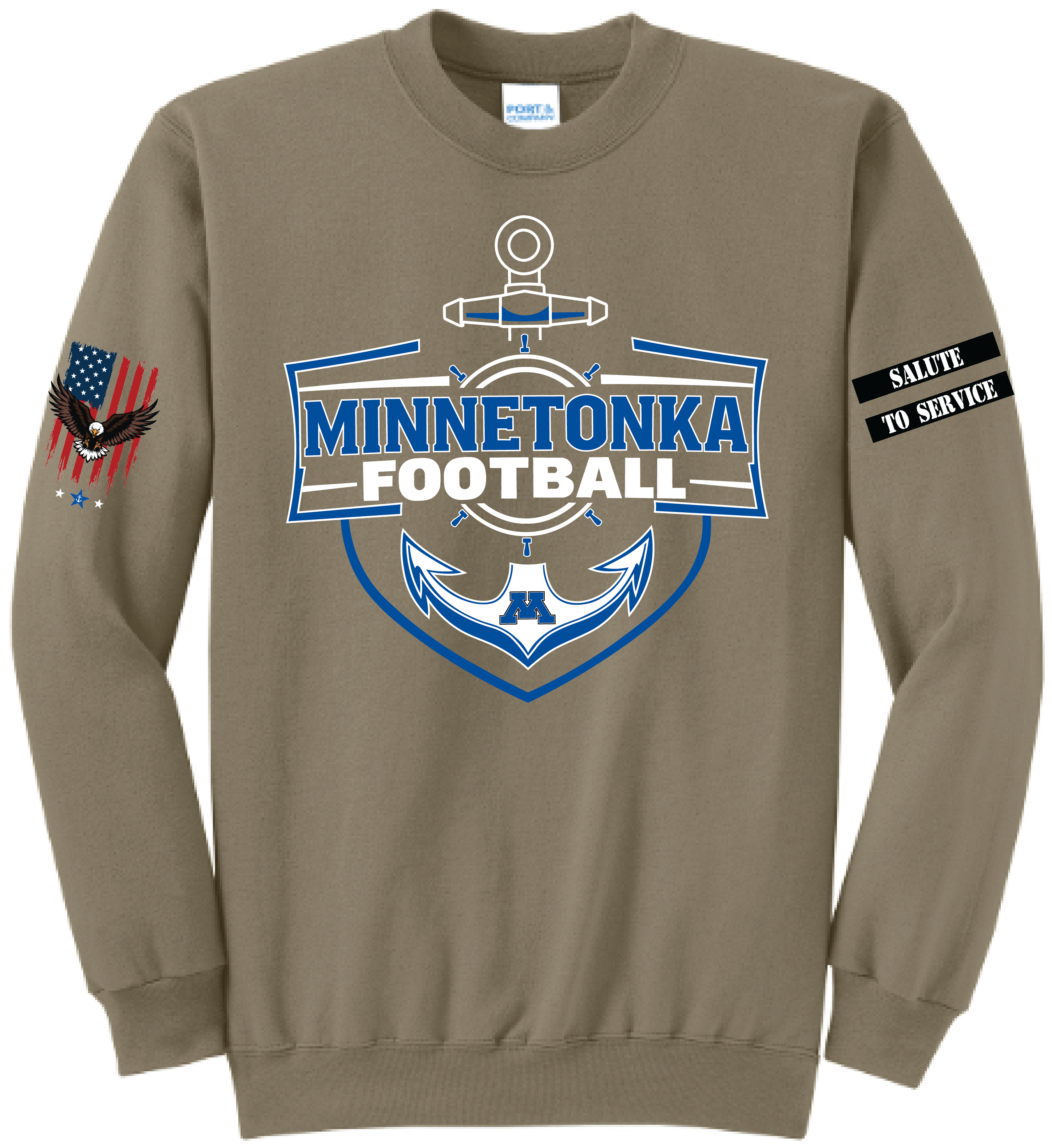 Unisex TFA Salute To Service Core Fleece Crewneck Sweatshirt