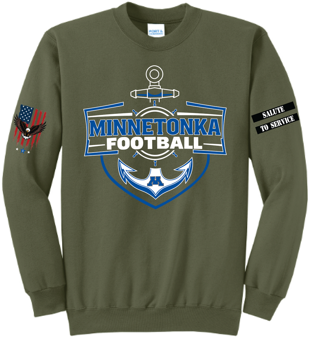 Unisex TFA Salute To Service Core Fleece Crewneck Sweatshirt