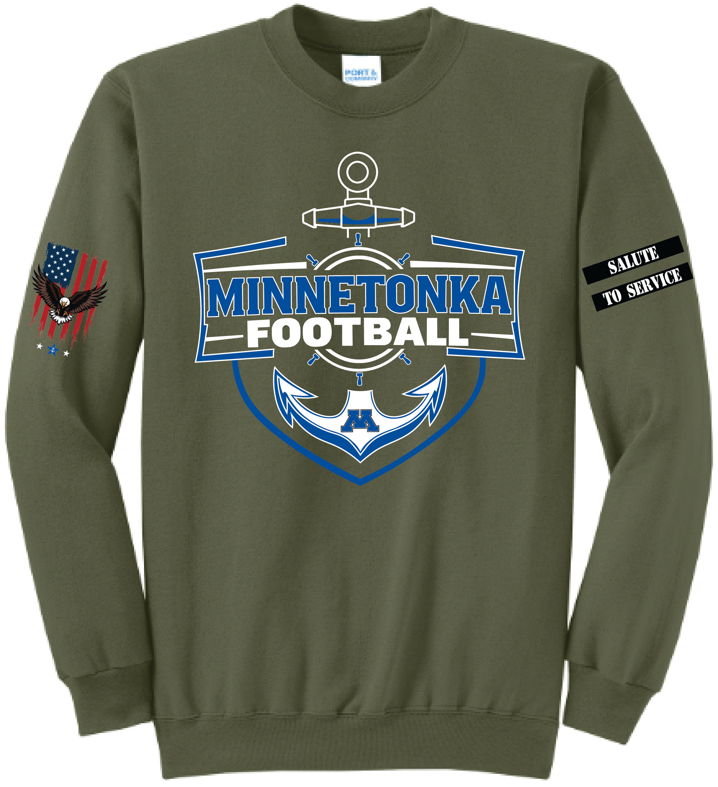 Unisex TFA Salute To Service Core Fleece Crewneck Sweatshirt