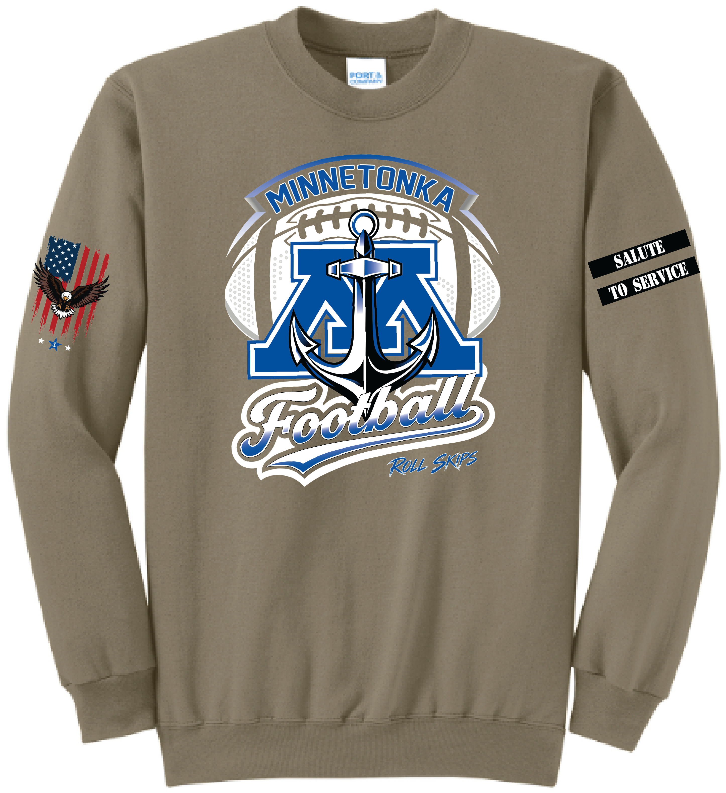 Unisex TFA Salute To Service Core Fleece Crewneck Sweatshirt
