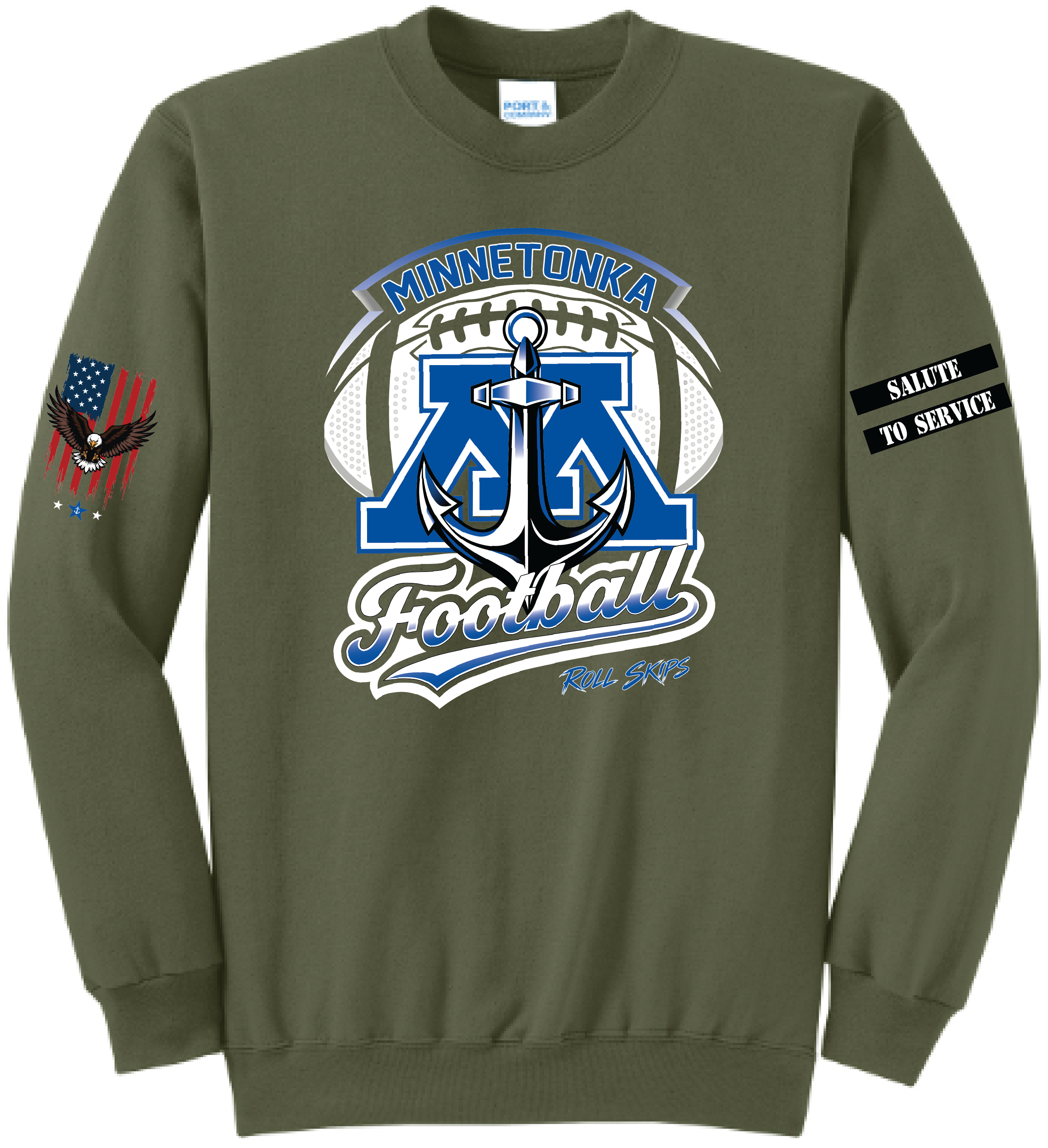 Unisex TFA Salute To Service Core Fleece Crewneck Sweatshirt