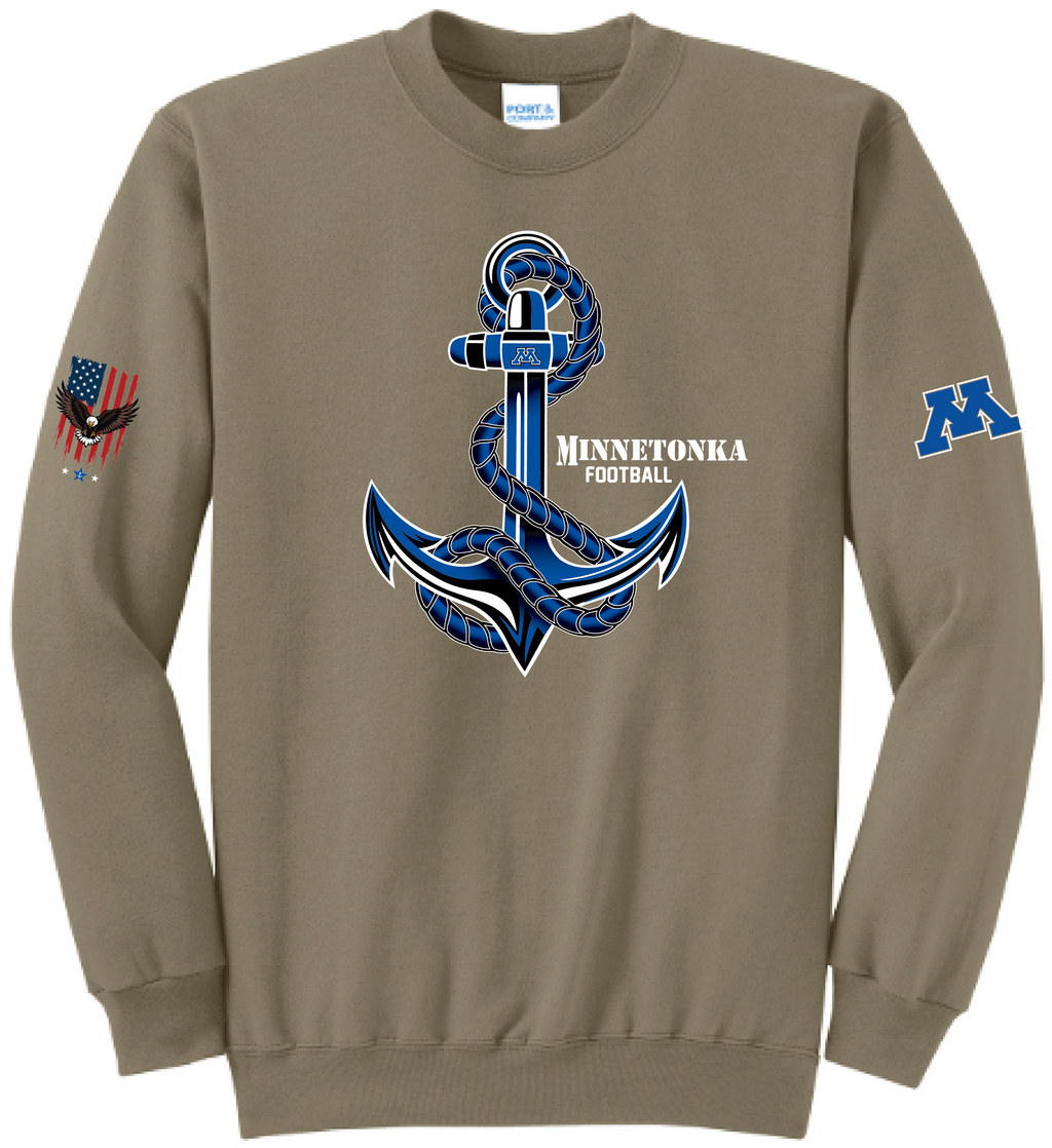 Unisex TFA Honor The Brave Core Fleece Crewneck Sweatshirt
