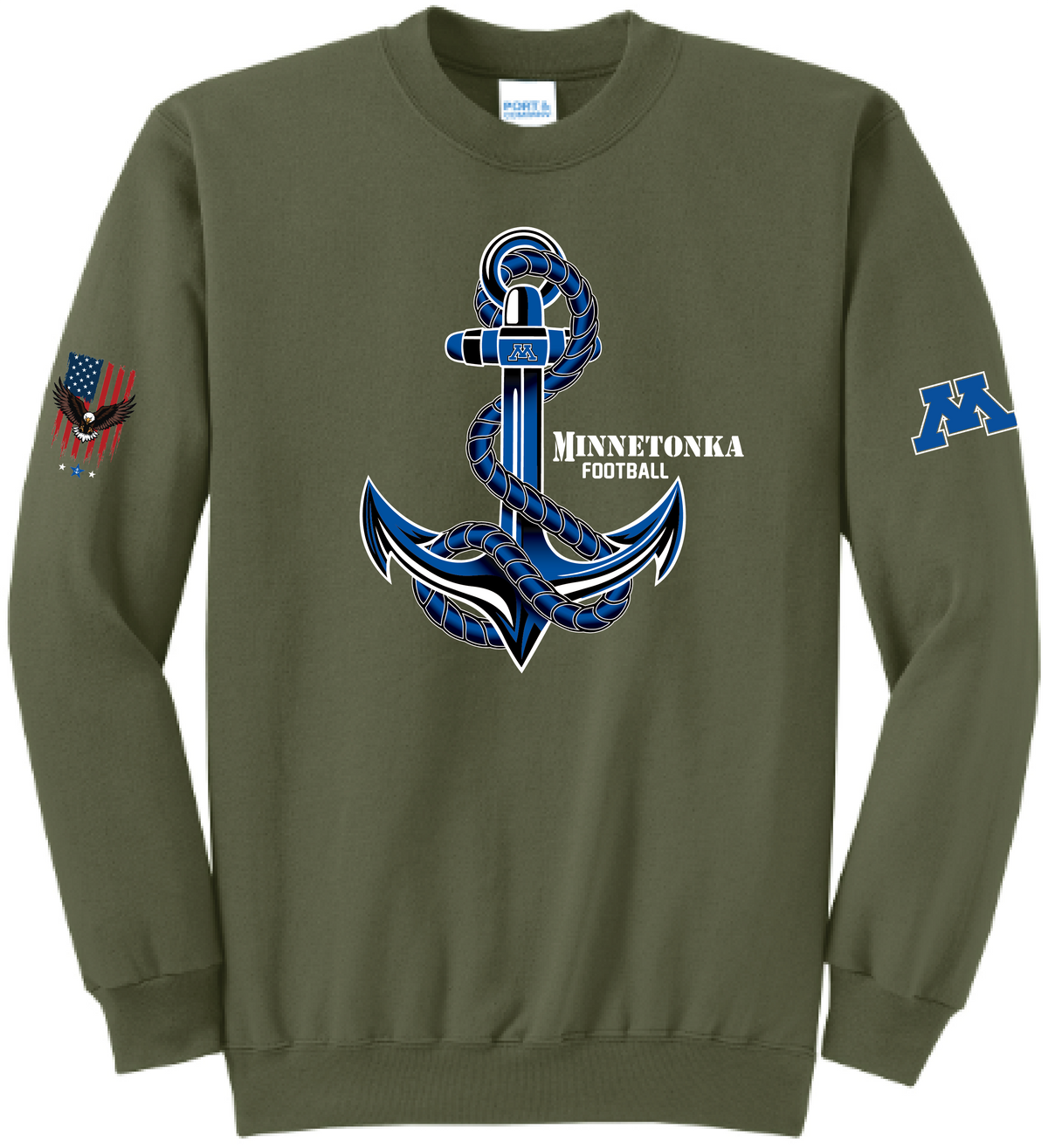 Unisex TFA Honor The Brave Core Fleece Crewneck Sweatshirt