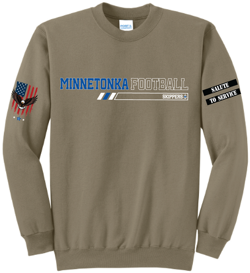 Unisex TFA Salute To Service Core Fleece Crewneck Sweatshirt