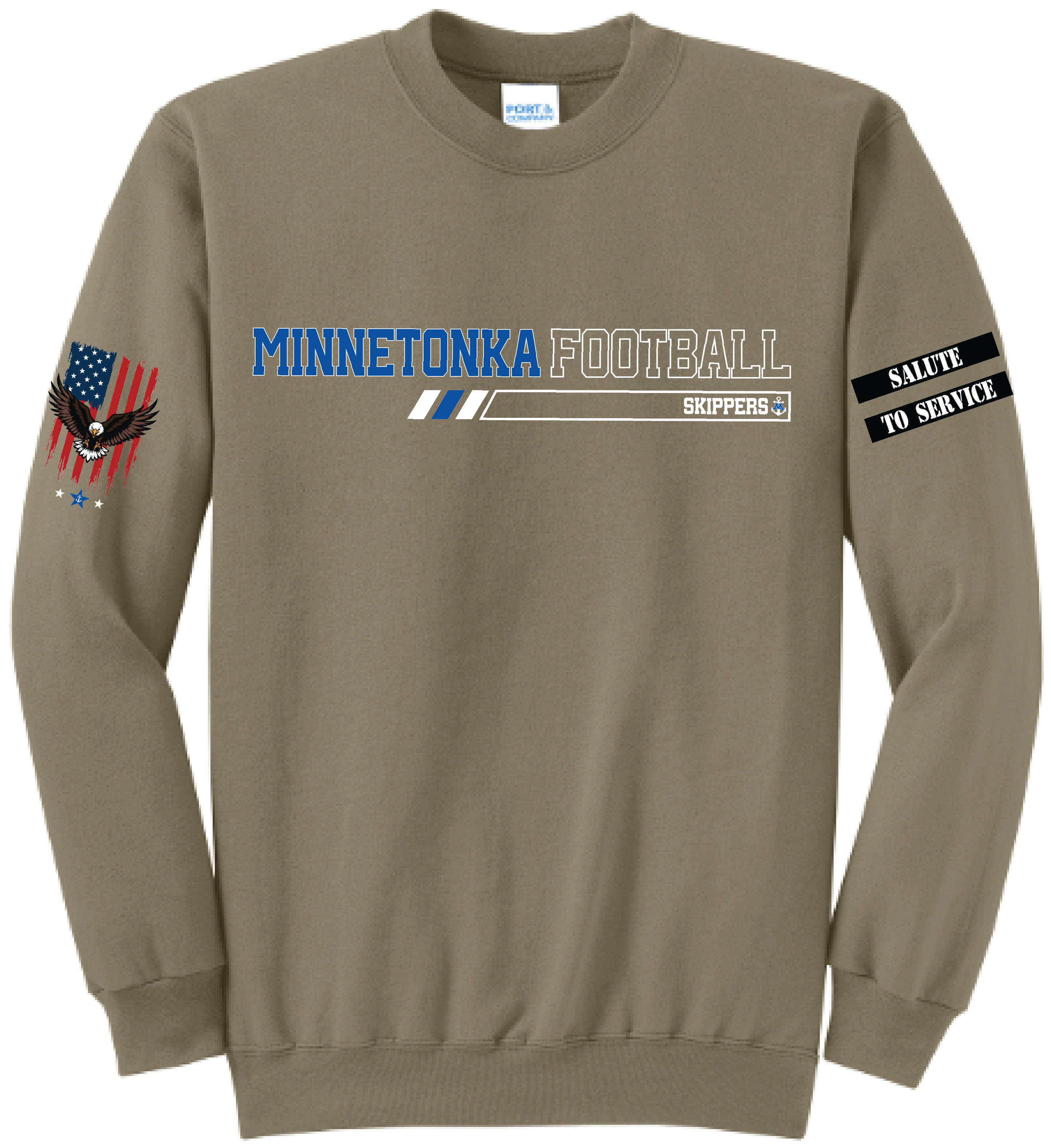 Unisex TFA Salute To Service Core Fleece Crewneck Sweatshirt