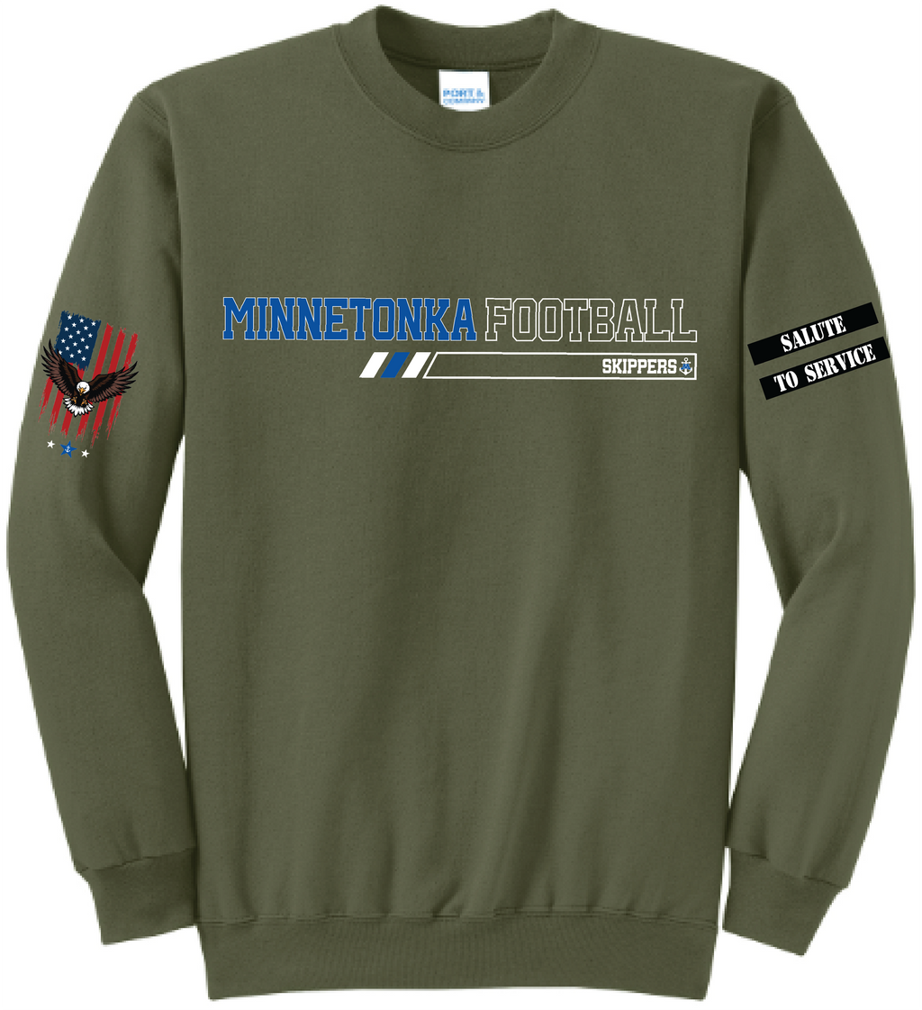 Unisex TFA Salute To Service Core Fleece Crewneck Sweatshirt