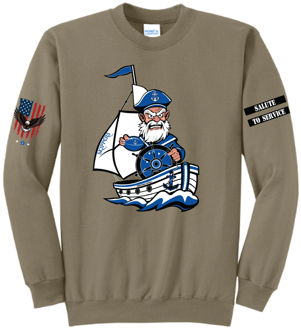 Unisex TFA Salute To Service Core Fleece Crewneck Sweatshirt