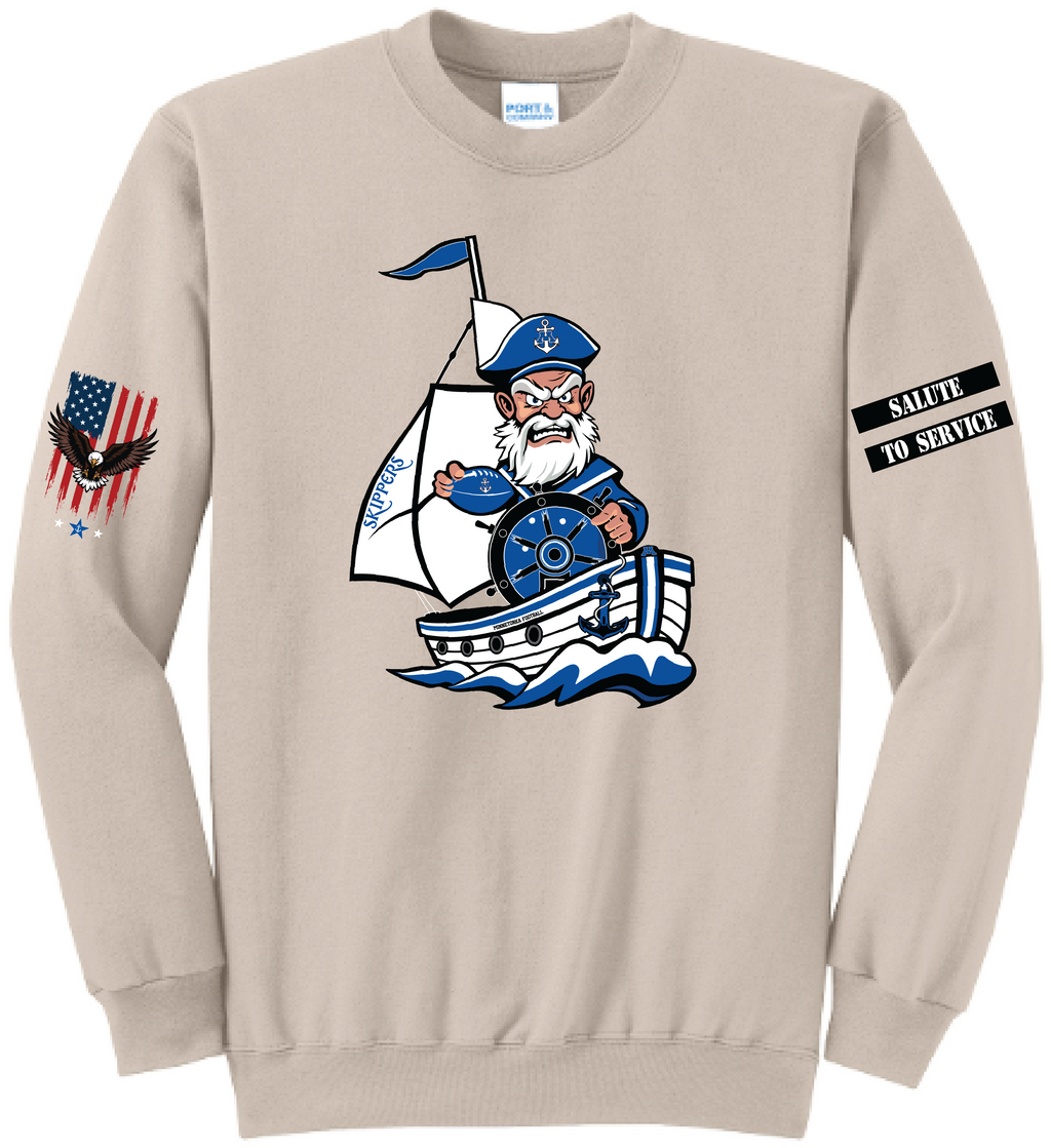 Unisex TFA Salute To Service Core Fleece Crewneck Sweatshirt