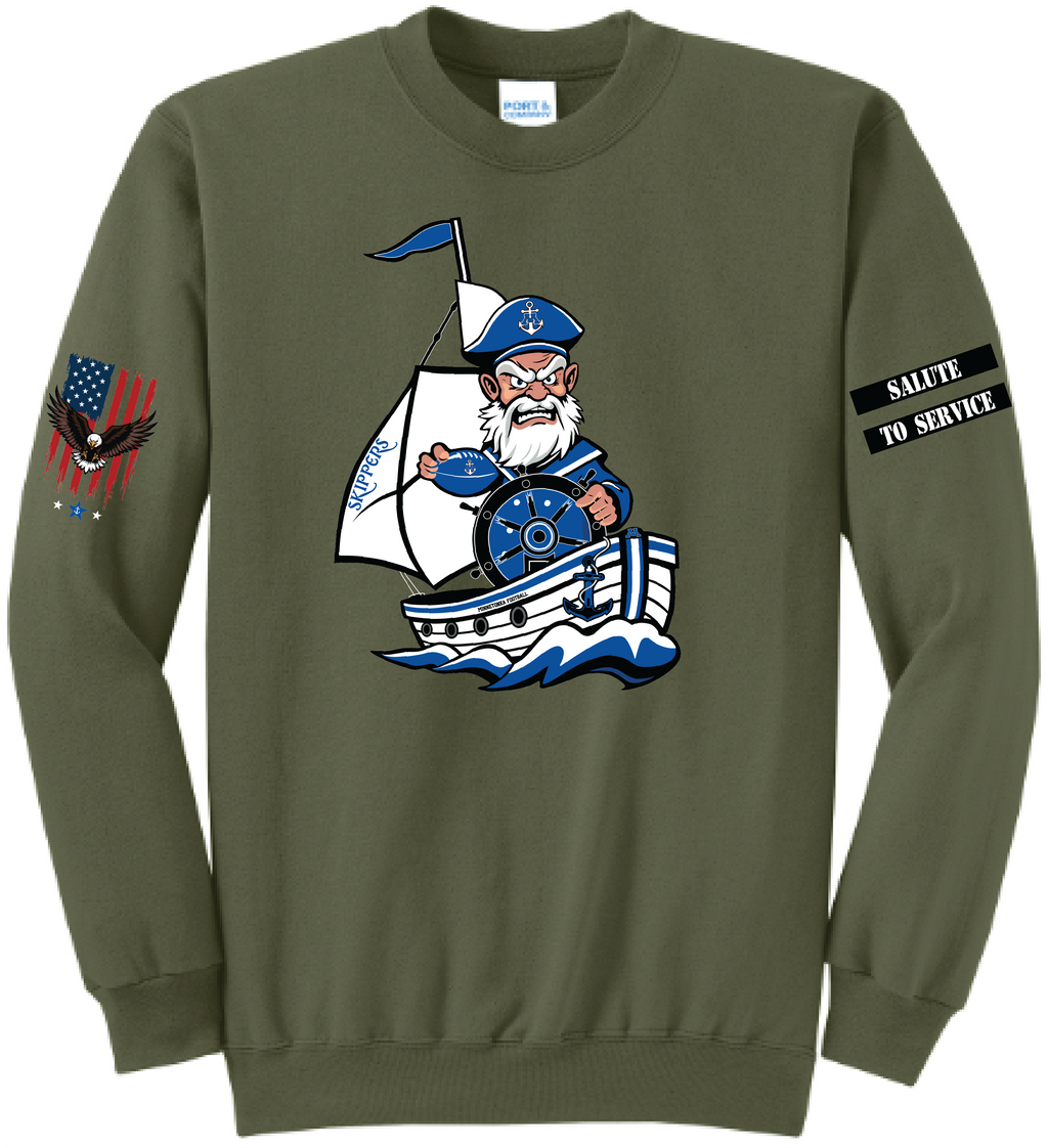 Unisex TFA Salute To Service Core Fleece Crewneck Sweatshirt