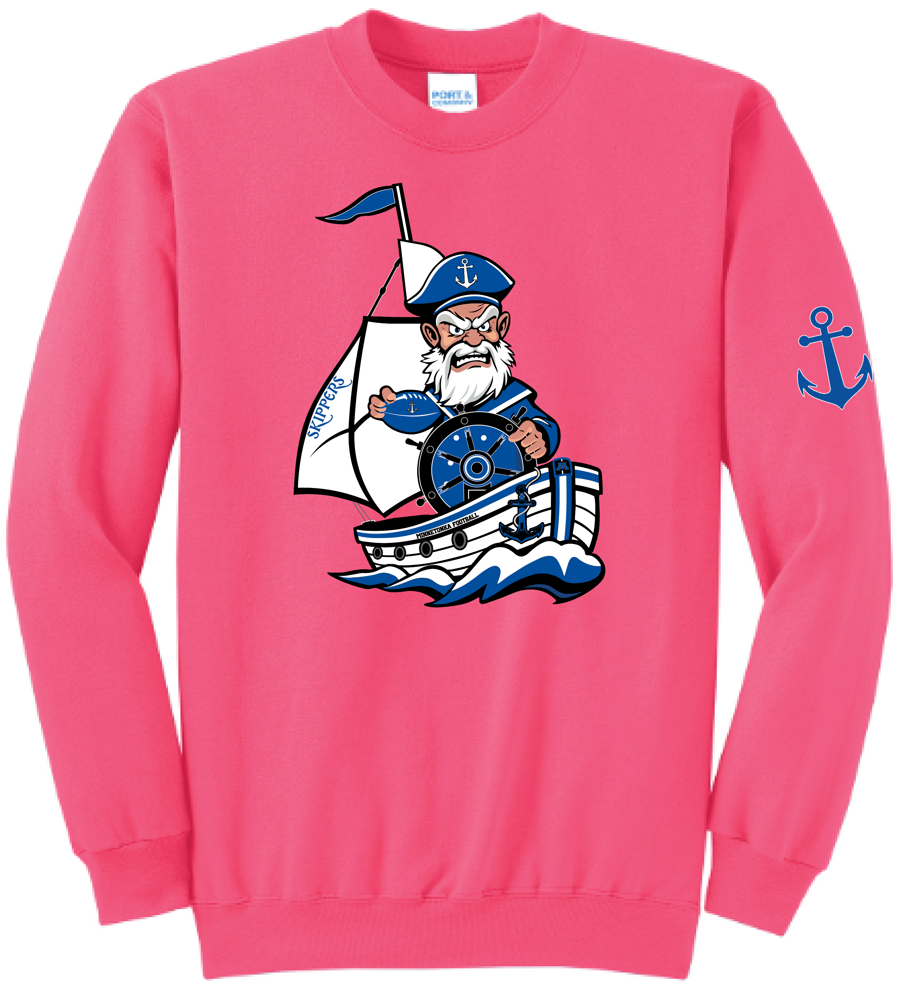 Show Your Pink Women's Football Core Fleece Crewneck Sweatshirt