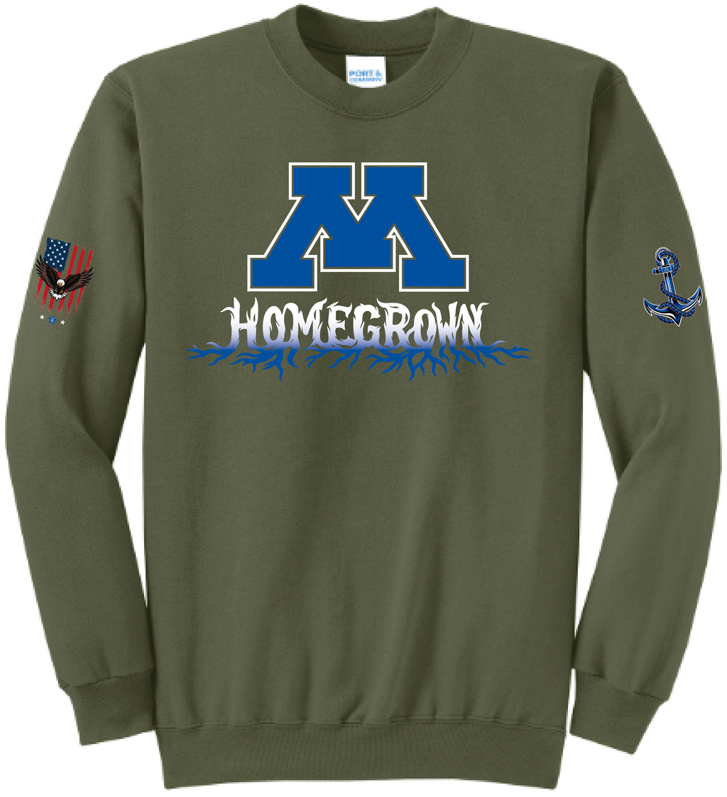 Unisex TFA Honor The Brave Core Fleece Crewneck Sweatshirt