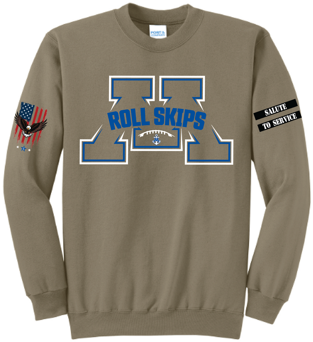 Unisex TFA Salute To Service Core Fleece Crewneck Sweatshirt