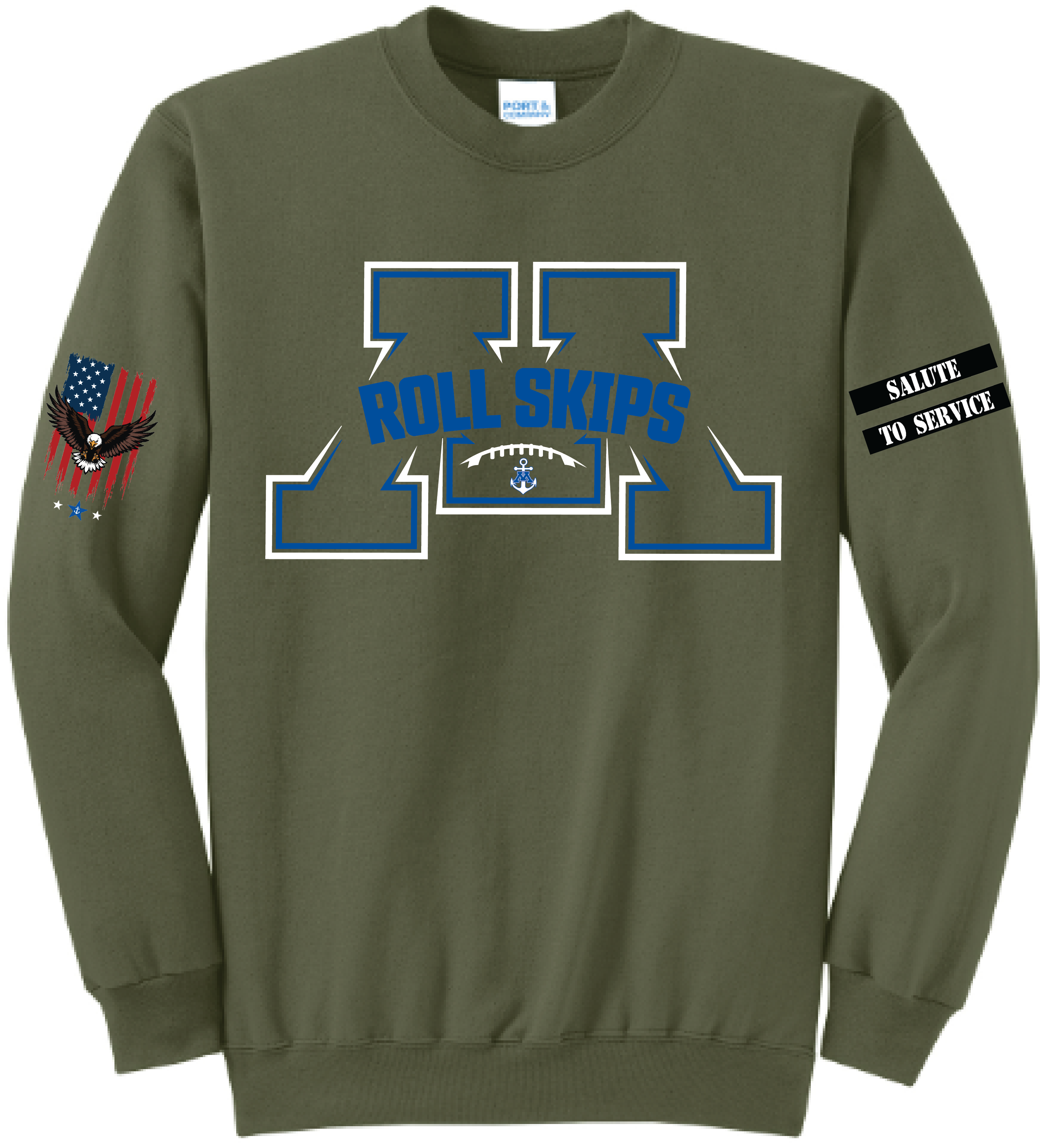 Unisex TFA Salute To Service Core Fleece Crewneck Sweatshirt