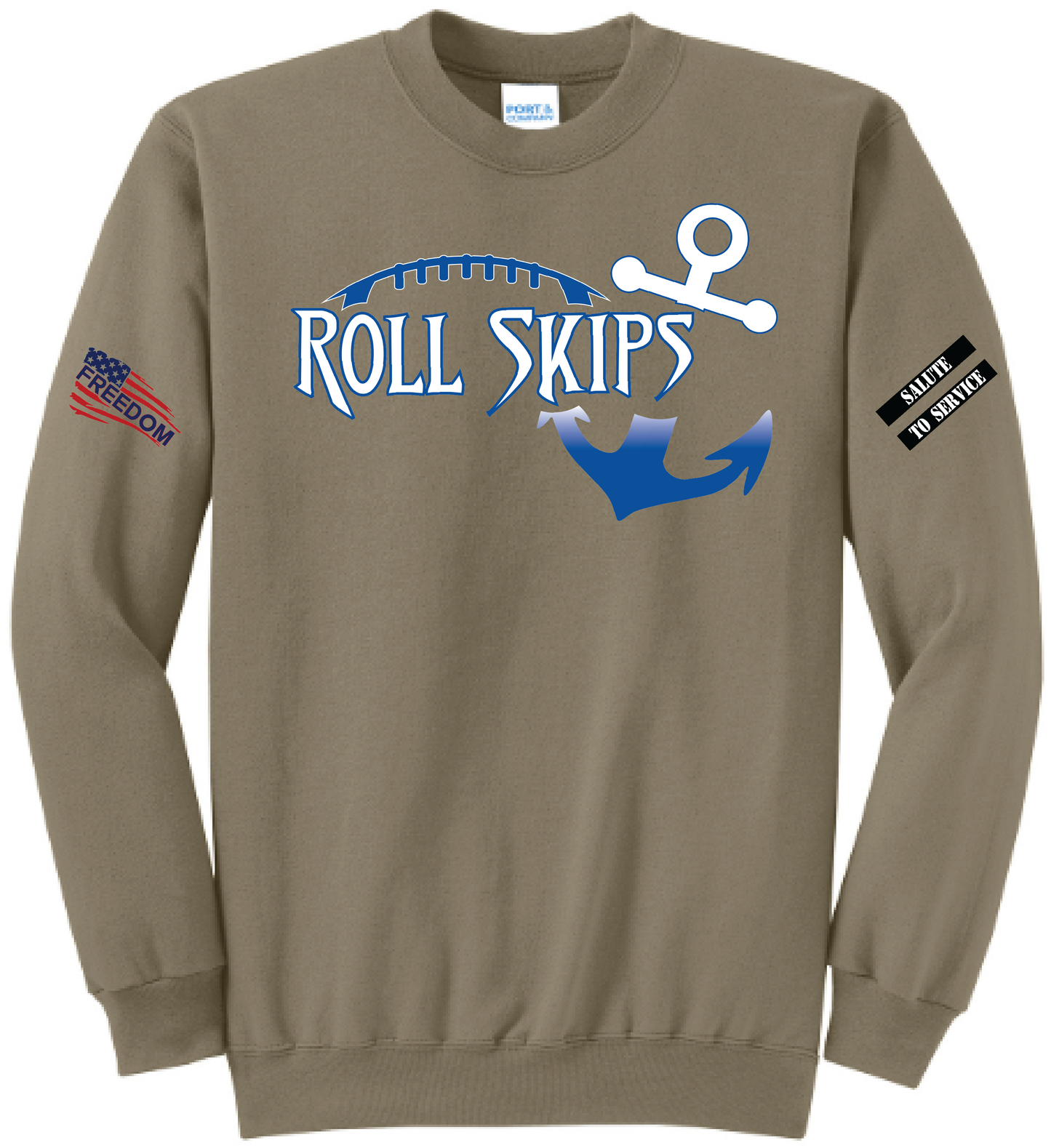 Salute to Service Women's Football Core Fleece Crewneck Sweatshirt