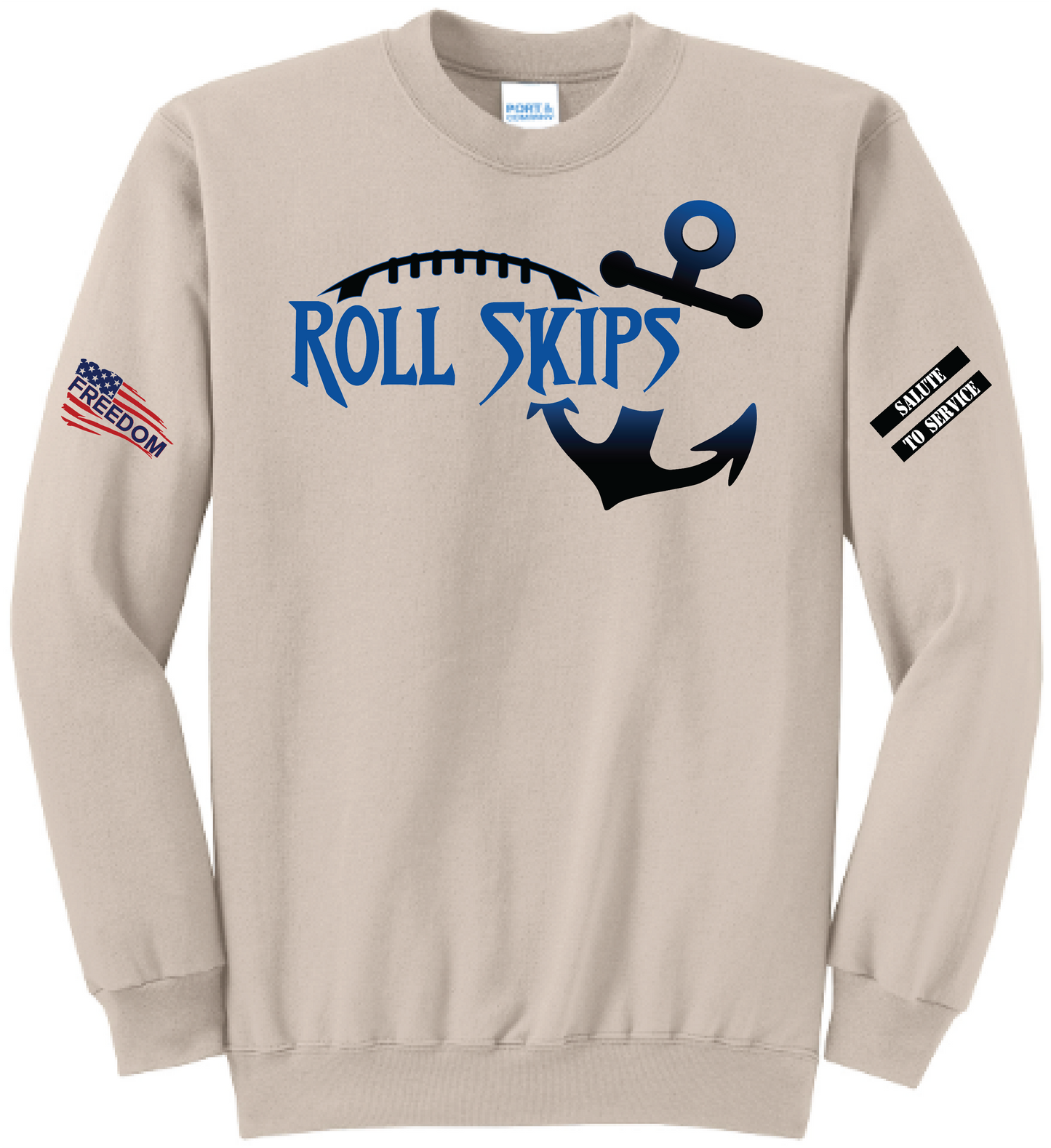 Salute to Service Women's Football Core Fleece Crewneck Sweatshirt