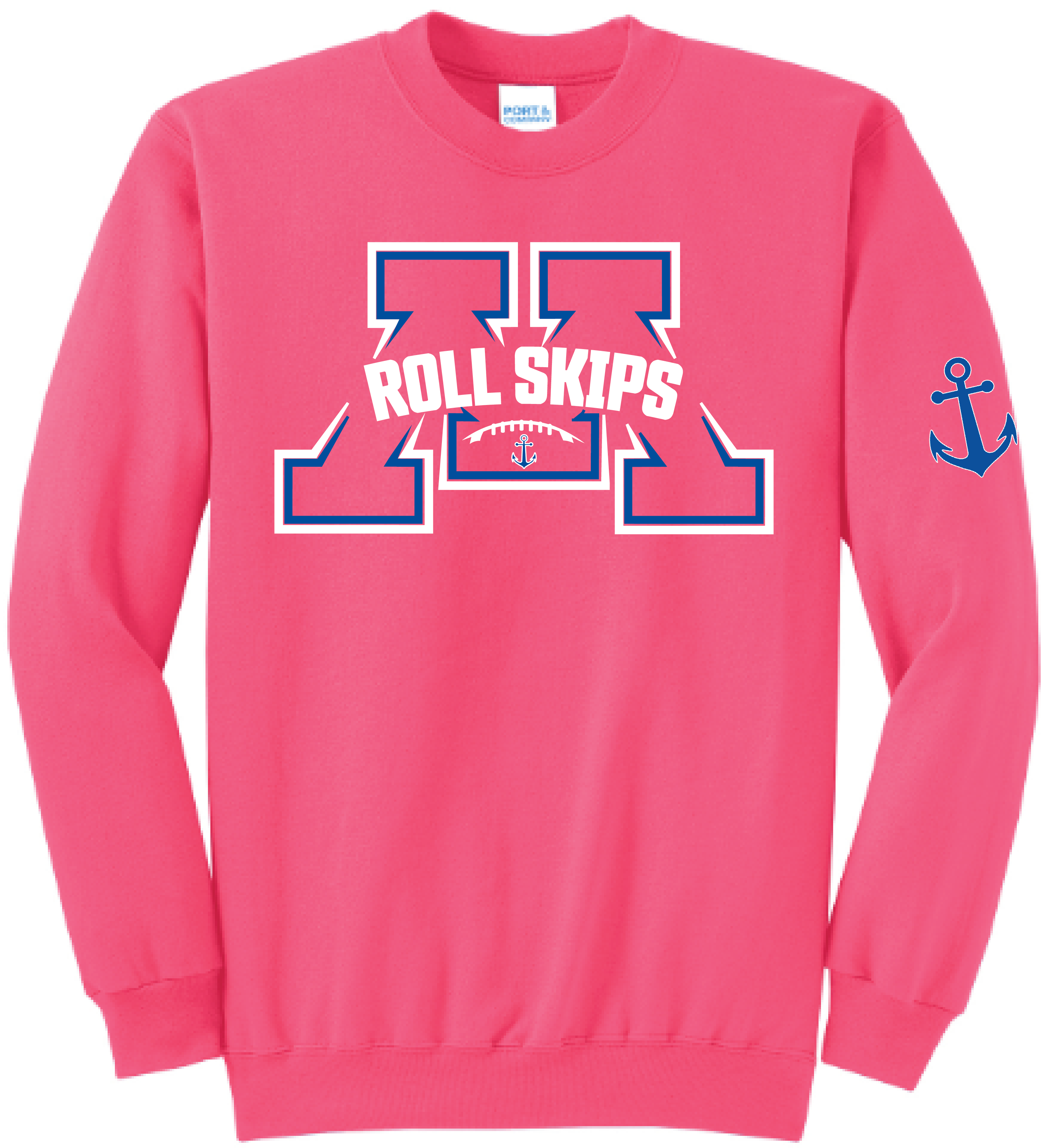 Show Your Pink Women's Football Core Fleece Crewneck Sweatshirt
