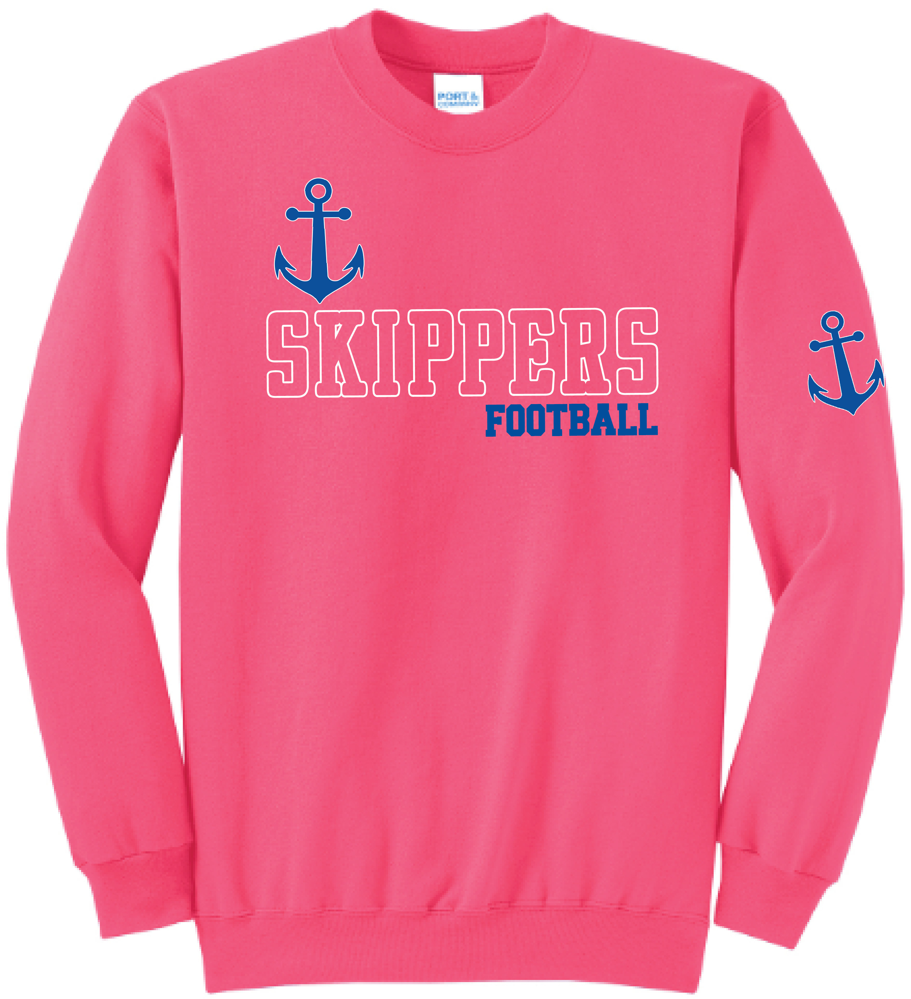 Show Your Pink Women's Football Core Fleece Crewneck Sweatshirt