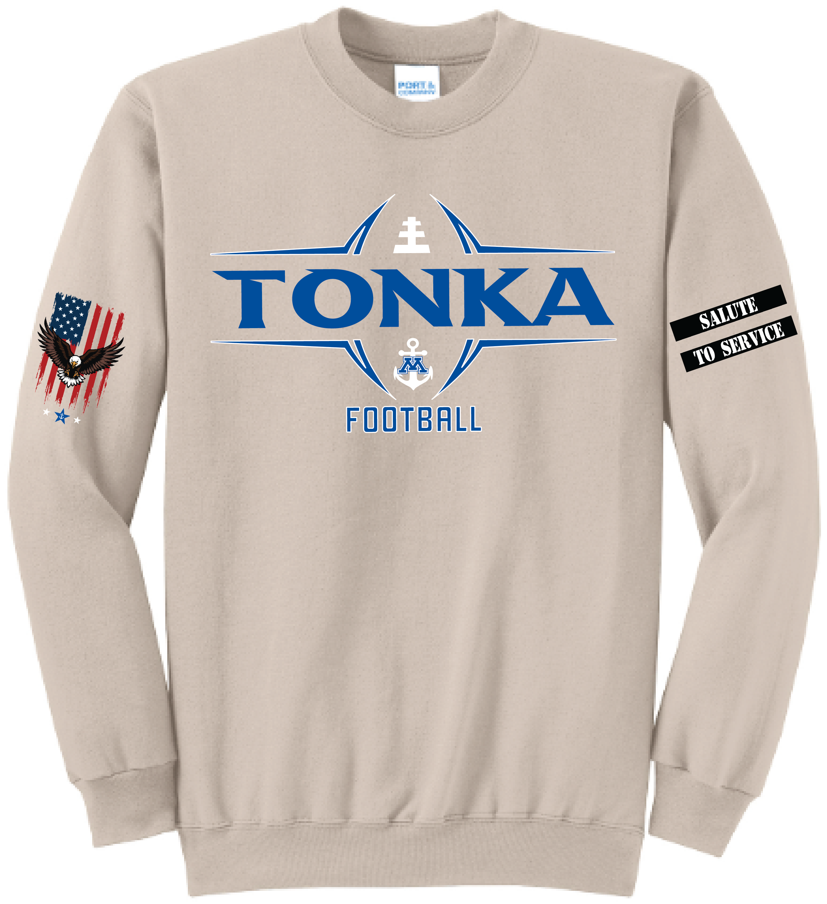 Unisex TFA Salute To Service Core Fleece Crewneck Sweatshirt