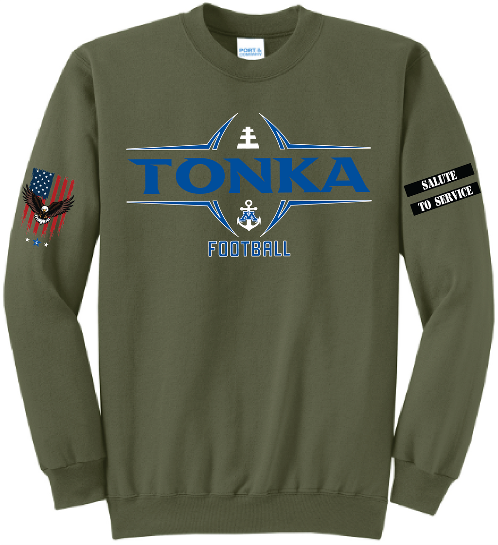 Unisex TFA Salute To Service Core Fleece Crewneck Sweatshirt